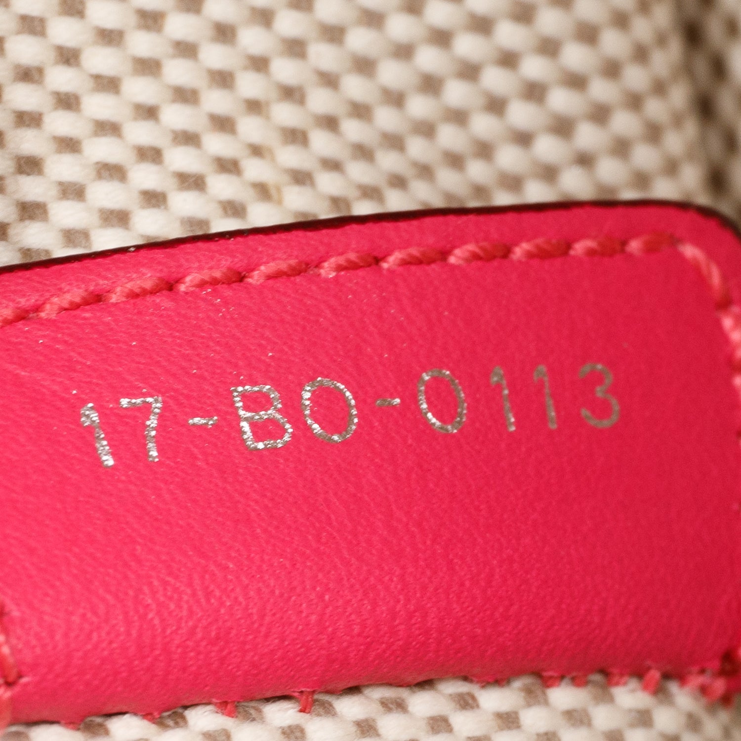 Christian Dior Beige/Pink Canvas Calfskin Large Diorissimo Tote w/ Strap