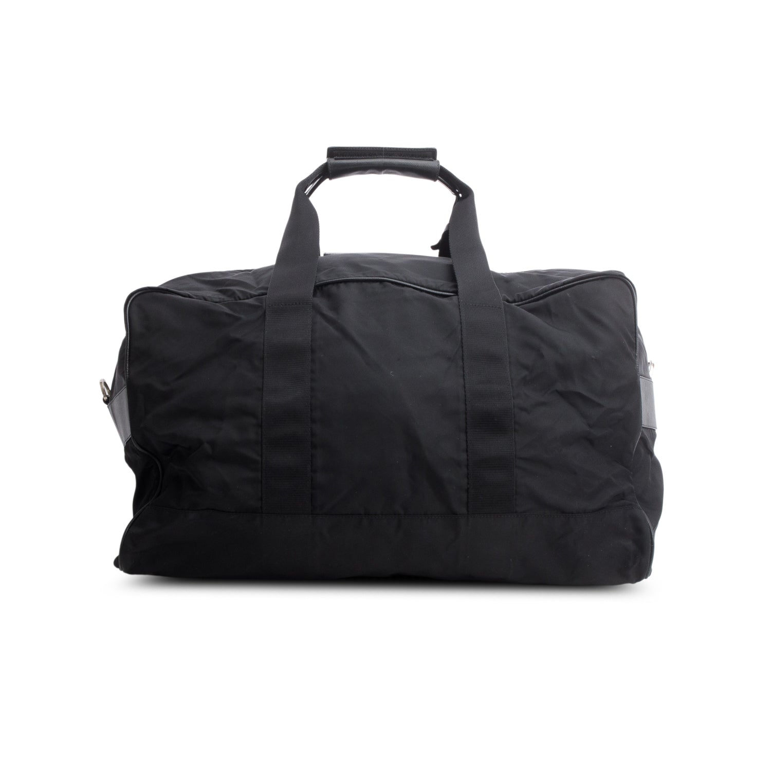 Prada Black Tessuto Nylon Vela Duffle Bag