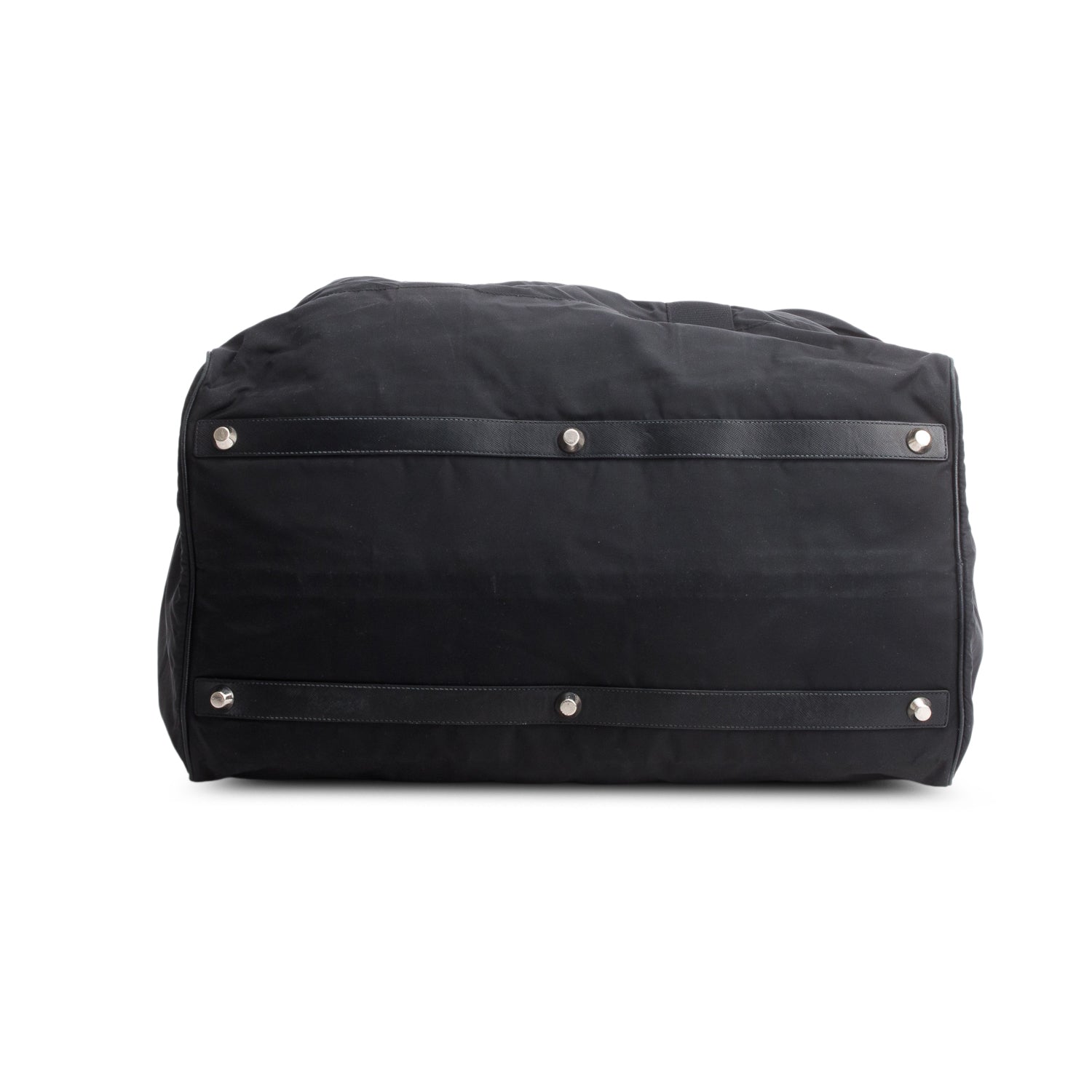 Prada Black Tessuto Nylon Vela Duffle Bag