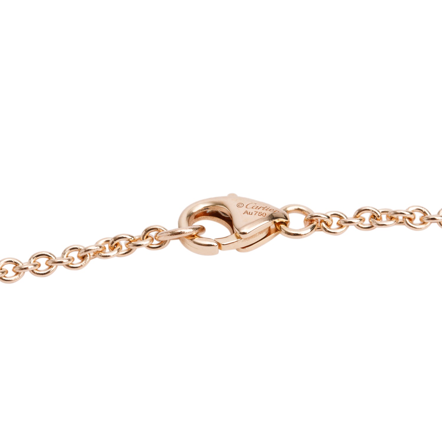 Cartier 2021 18k Rose Gold Interlocking Love Bracelet w/ Box & Certificate