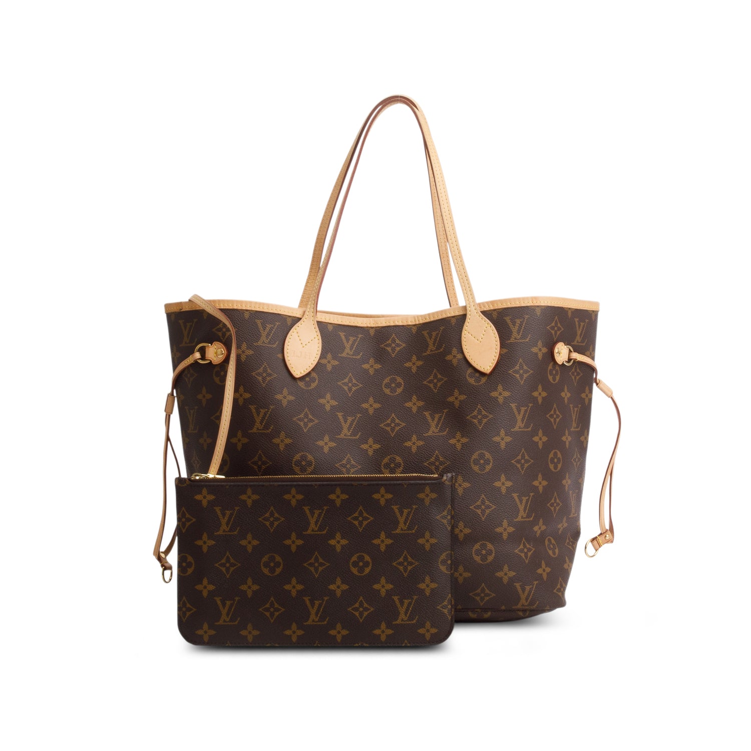 Louis Vuitton Monogram Neverfull MM w/ Pouch