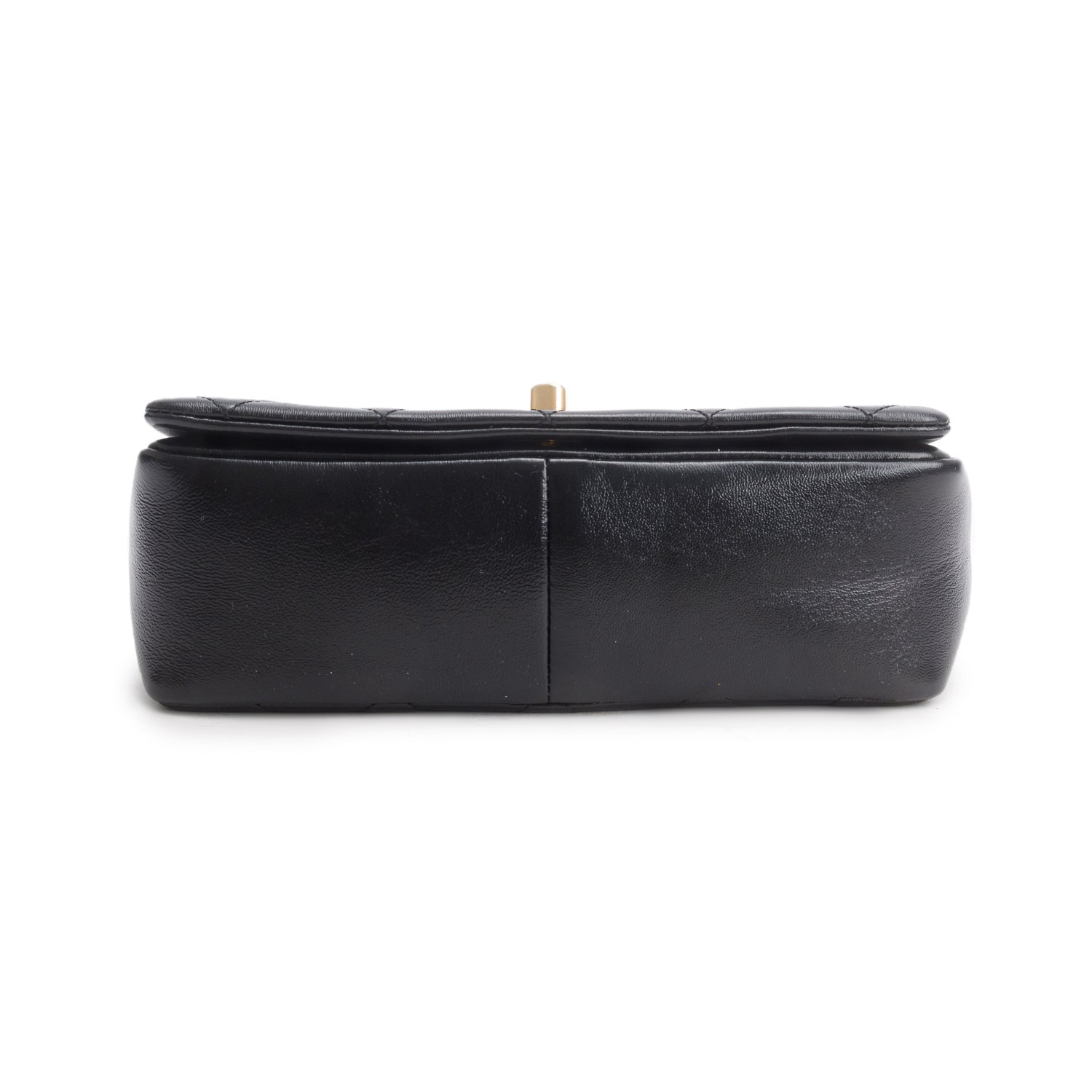 Chanel 2020 Black Shiny Lambskin Quilted Small Fashion Therapy Flap Bag w/ Box, Authenticity Card & Receipt