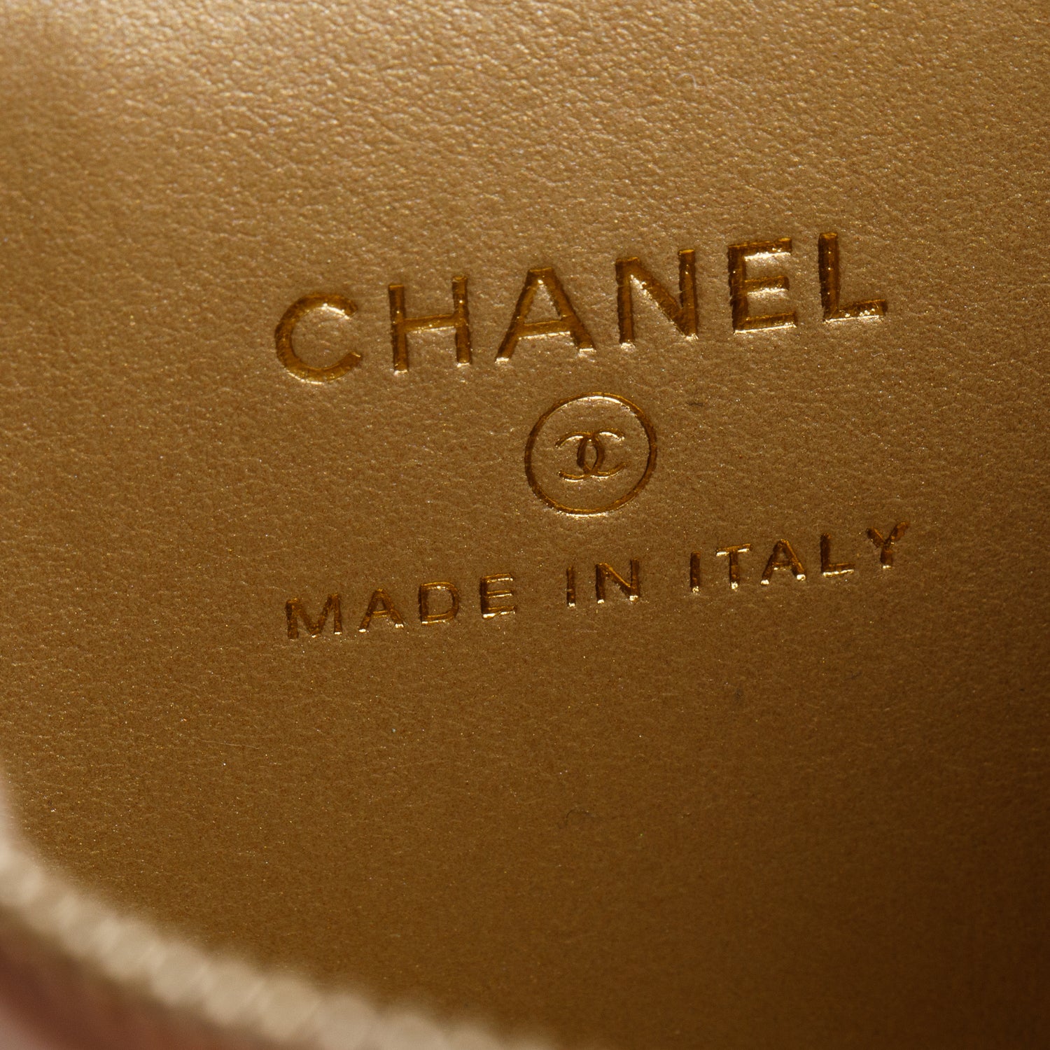 Chanel Pink Calfskin Leather Mini Pearl Crush Vanity Case