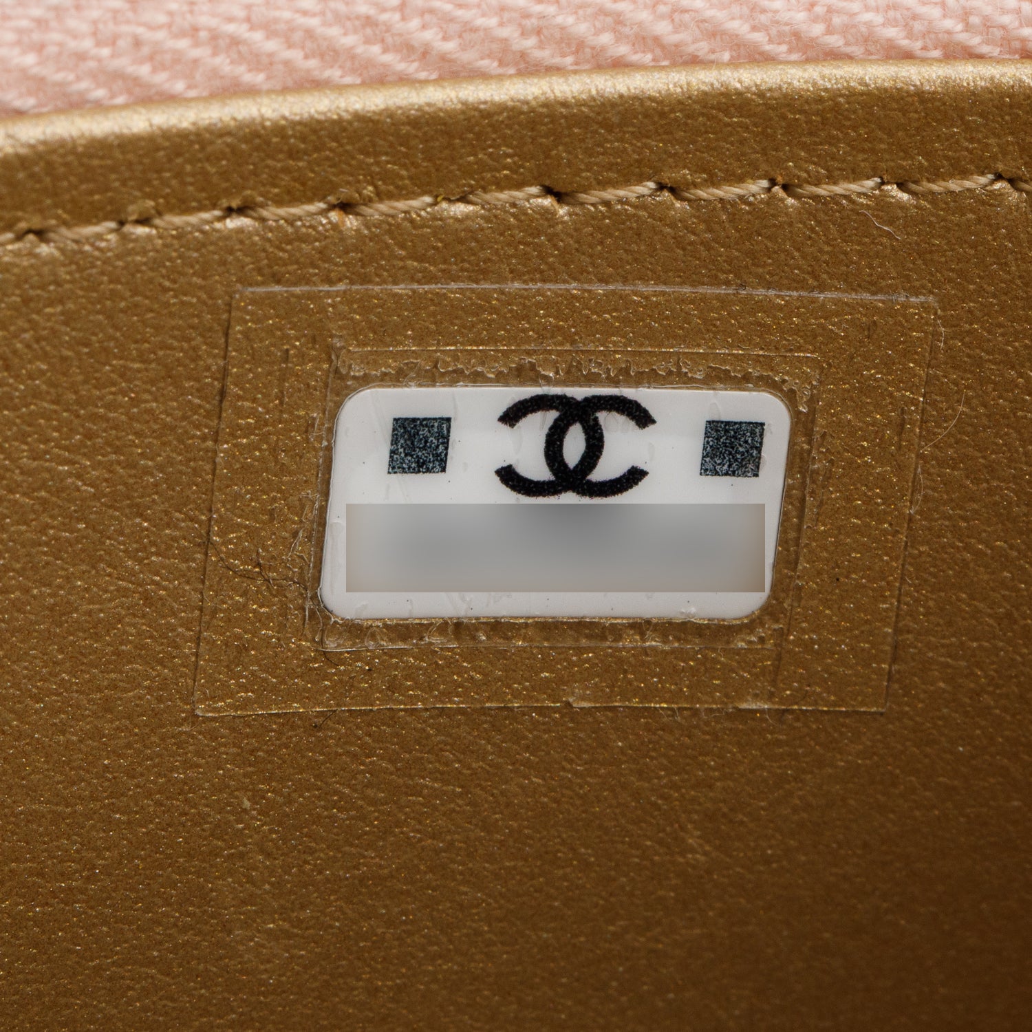 Chanel Pink Calfskin Leather Mini Pearl Crush Vanity Case