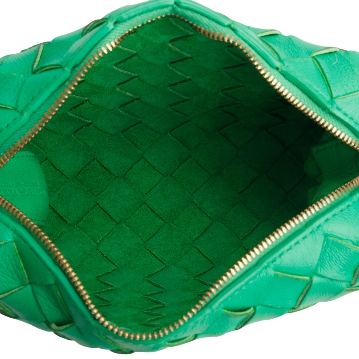 Bottega Veneta Green Nappa Intrecciato Mini Loop Camera Bag