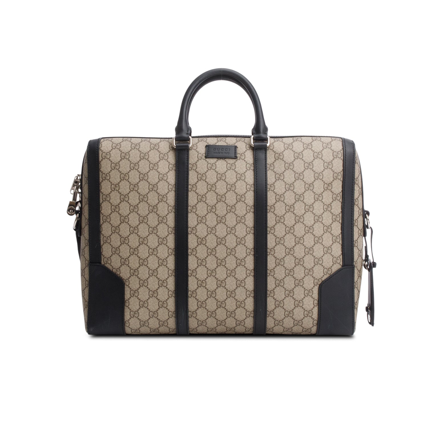 Gucci GG Supreme Monogram Selleria Calfskin Eden Briefcase w/ Strap
