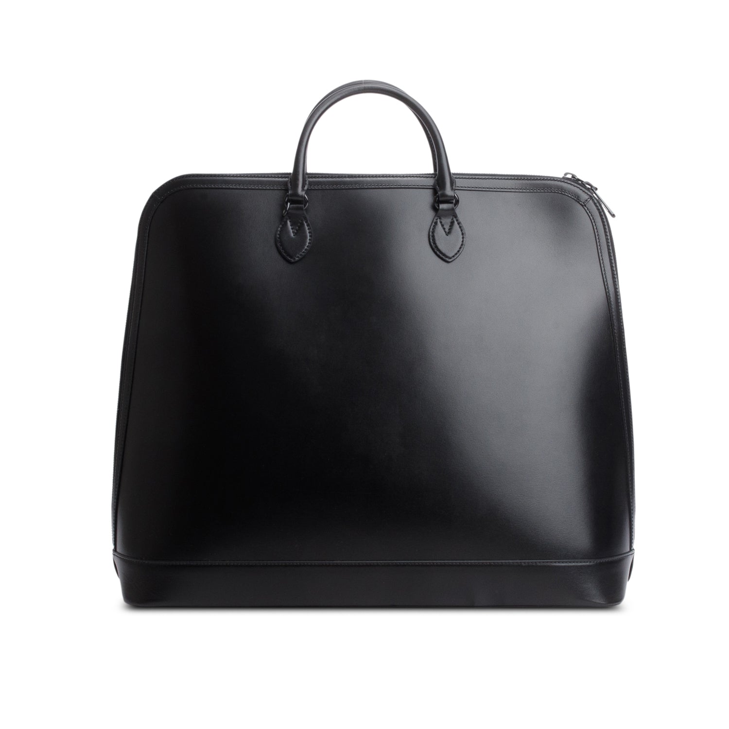 Gucci Black Boarded Plutone Calfskin Large Horsebit 1955 Duffle Bag w/ Strap