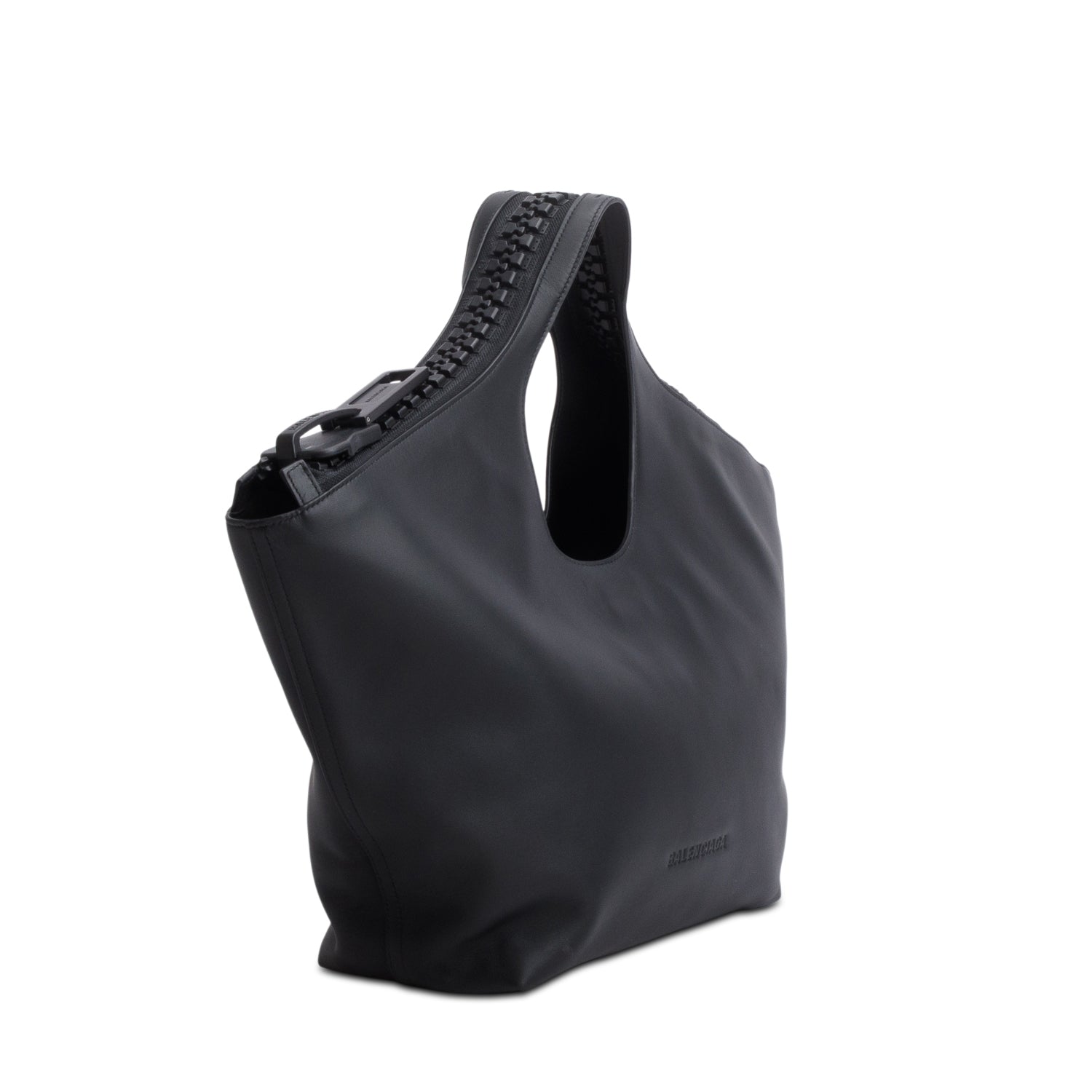 Balenciaga Black Calfskin Megazip Medium Hobo