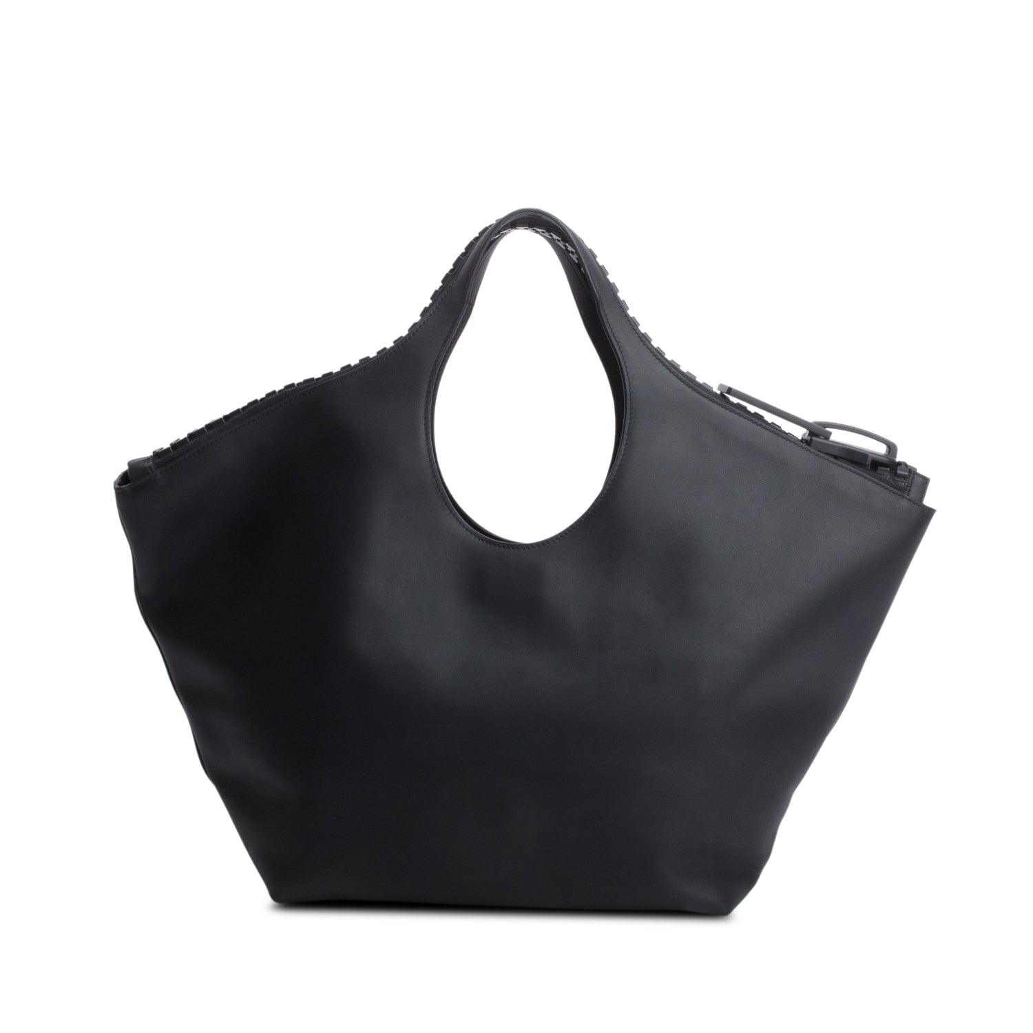 Balenciaga Black Calfskin Megazip Medium Hobo