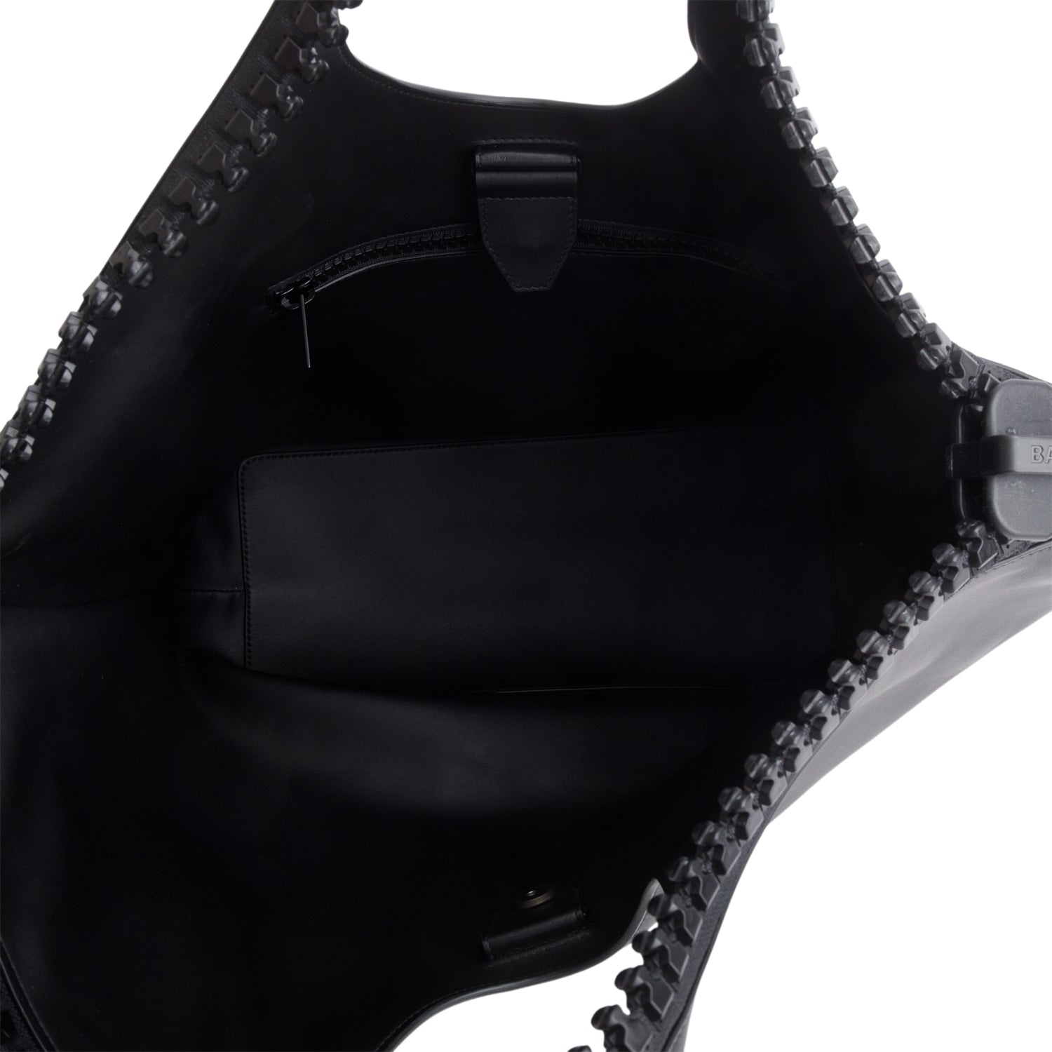 Balenciaga Black Calfskin Megazip Medium Hobo