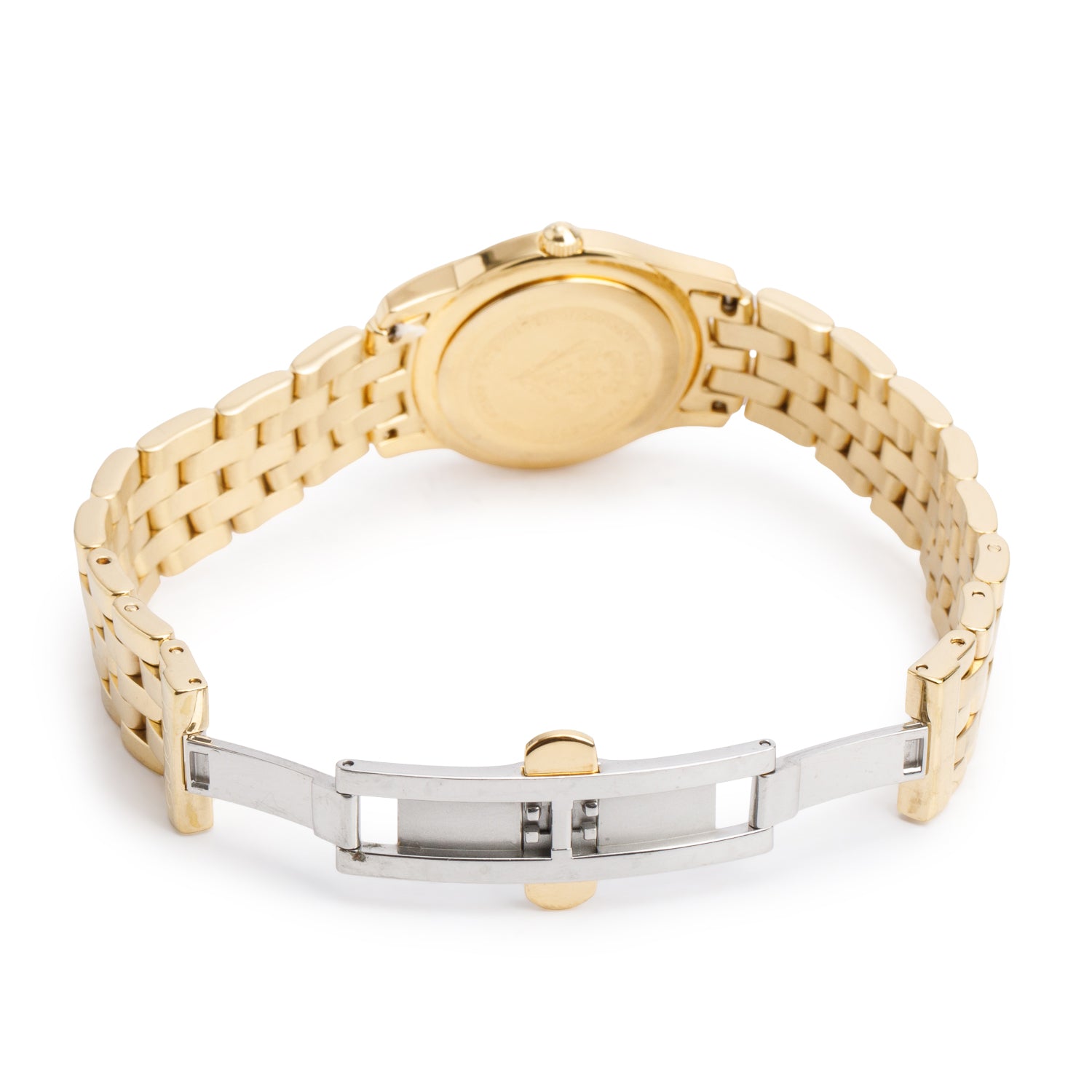 Gucci Gold-Plated Stainless Steel 5400 Series 27 MM Quartz Watch Black Dial