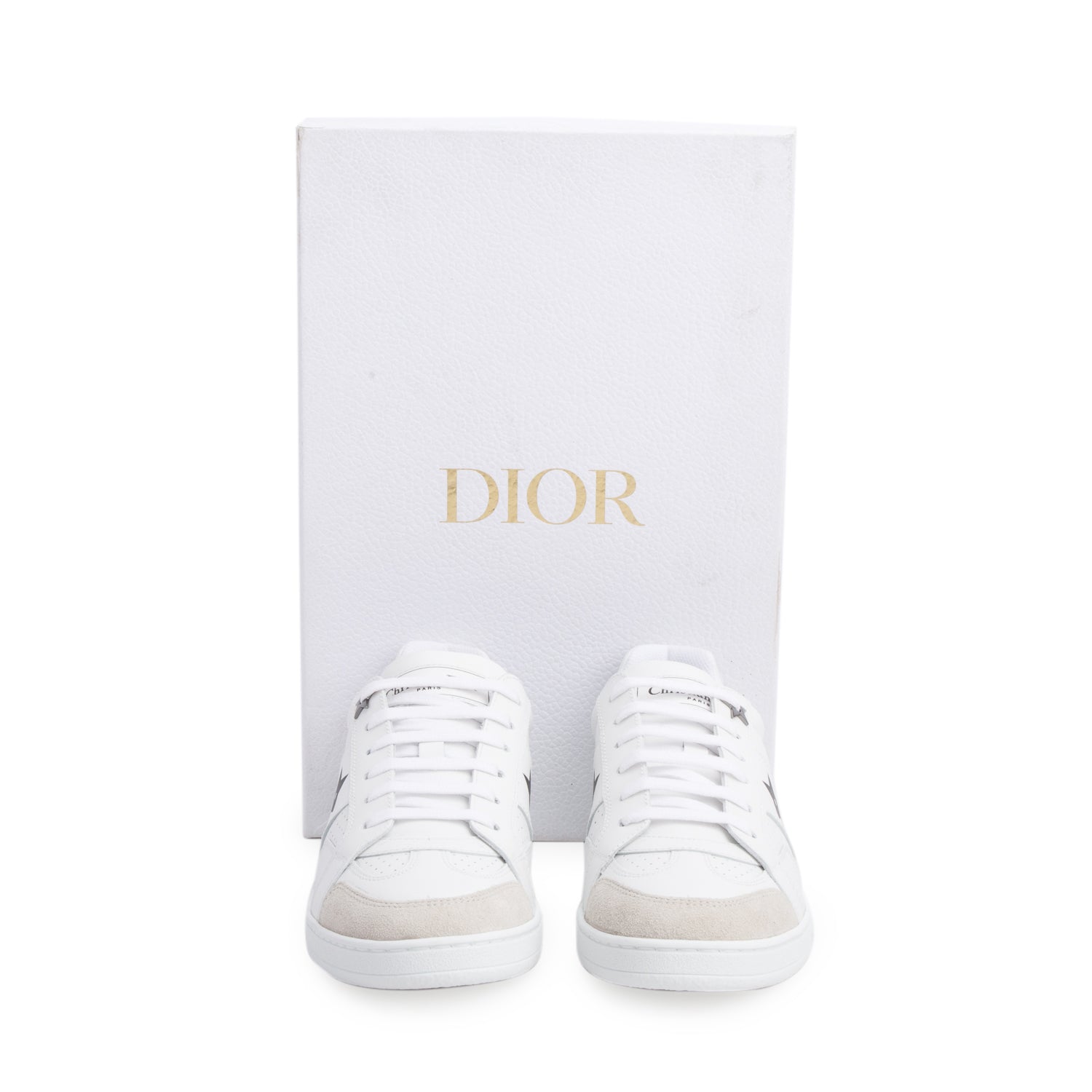 Christian Dior 2022 White Calfskin Star Ors Low Top Sneakers, Women's Size 36.5 w/ Box