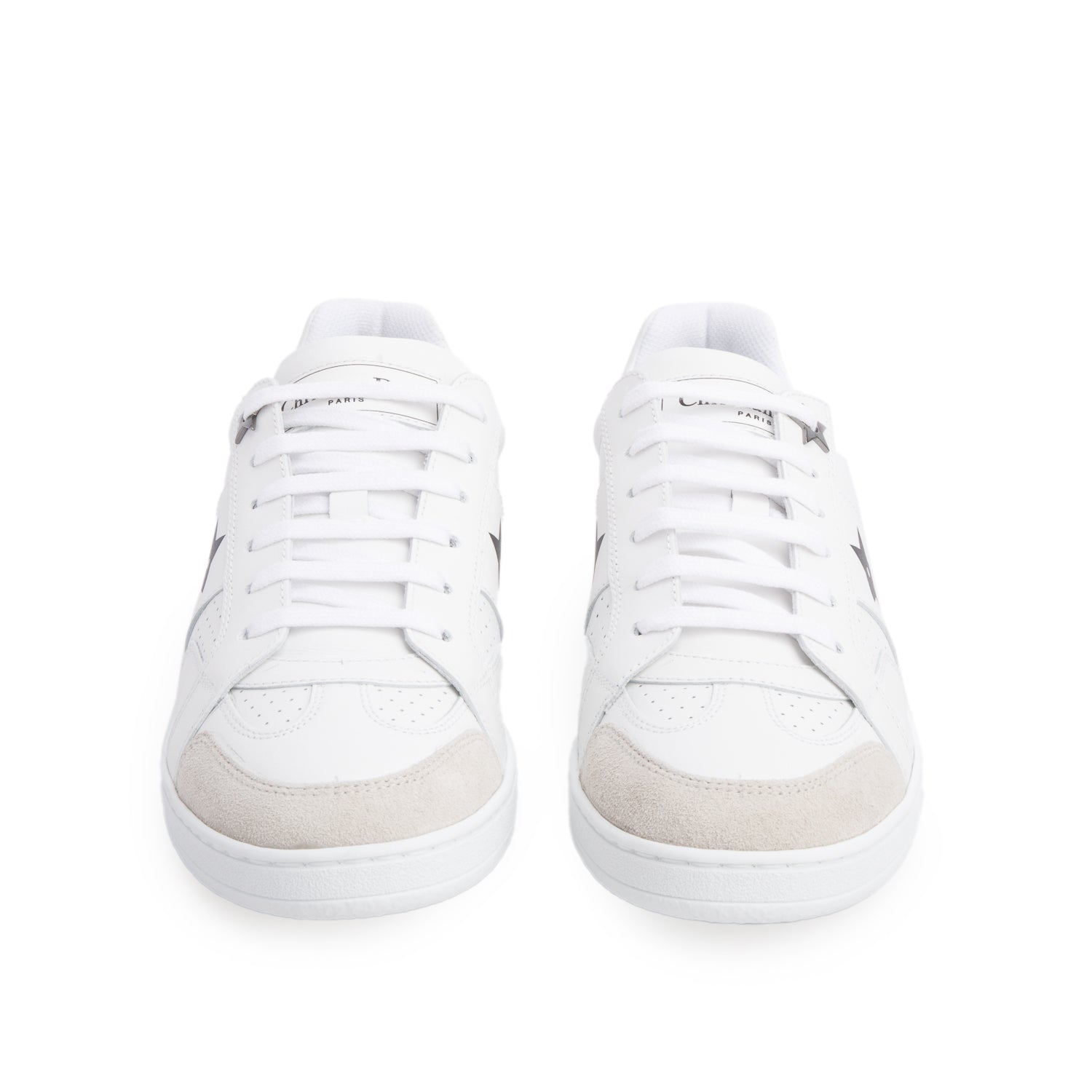 Christian Dior 2022 White Calfskin Star Ors Low Top Sneakers, Women's Size 36.5 w/ Box