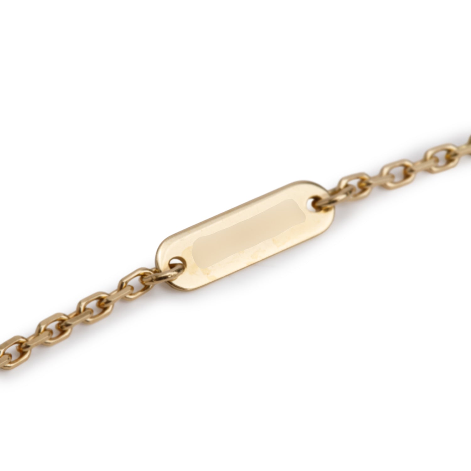 Van Cleef & Arpels 2021 18k Yellow Gold Vintage Alhambra Mother of Pearl Pendant Necklace w/ Box, Receipt & Certificate