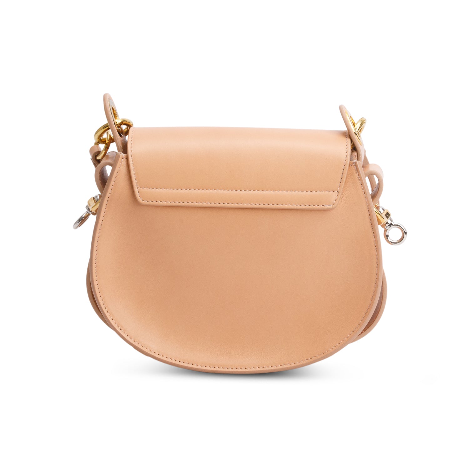 Chloe 2020 Peach Calfskin Small Tess Bag w/ Strap