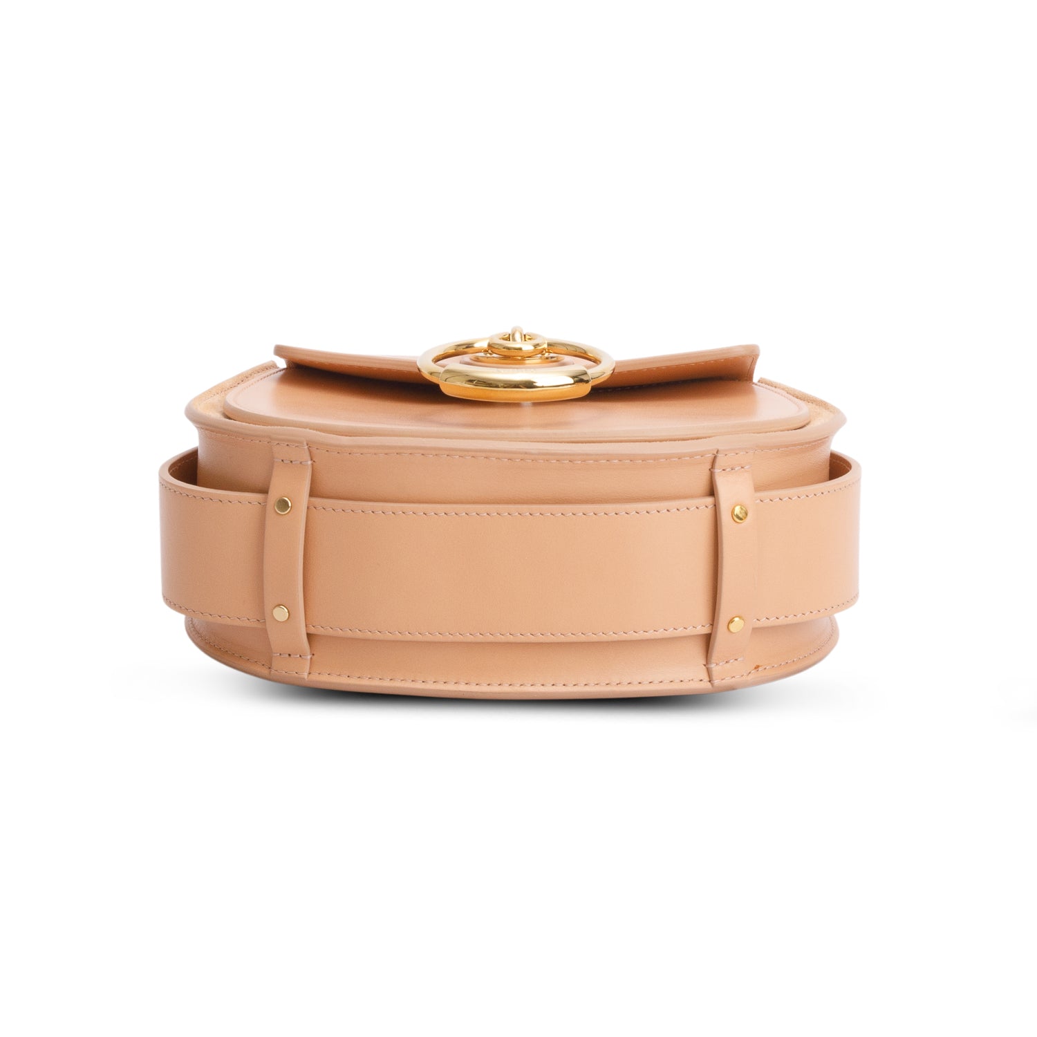 Chloe 2020 Peach Calfskin Small Tess Bag w/ Strap