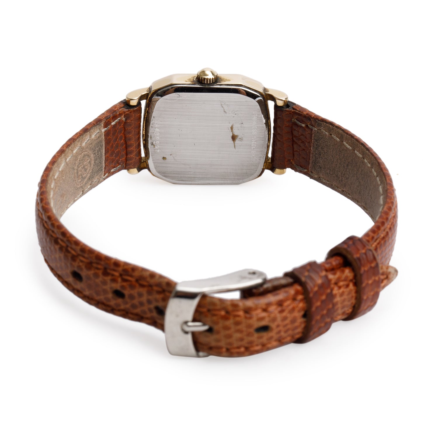 Longines Vintage Gold-Plated Stainless Steel 20 MM Classic Square Quartz Watch