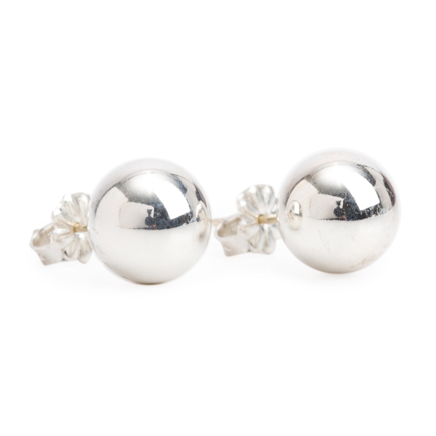Tiffany & Co. Sterling Silver HardWear 10 MM Ball Earrings