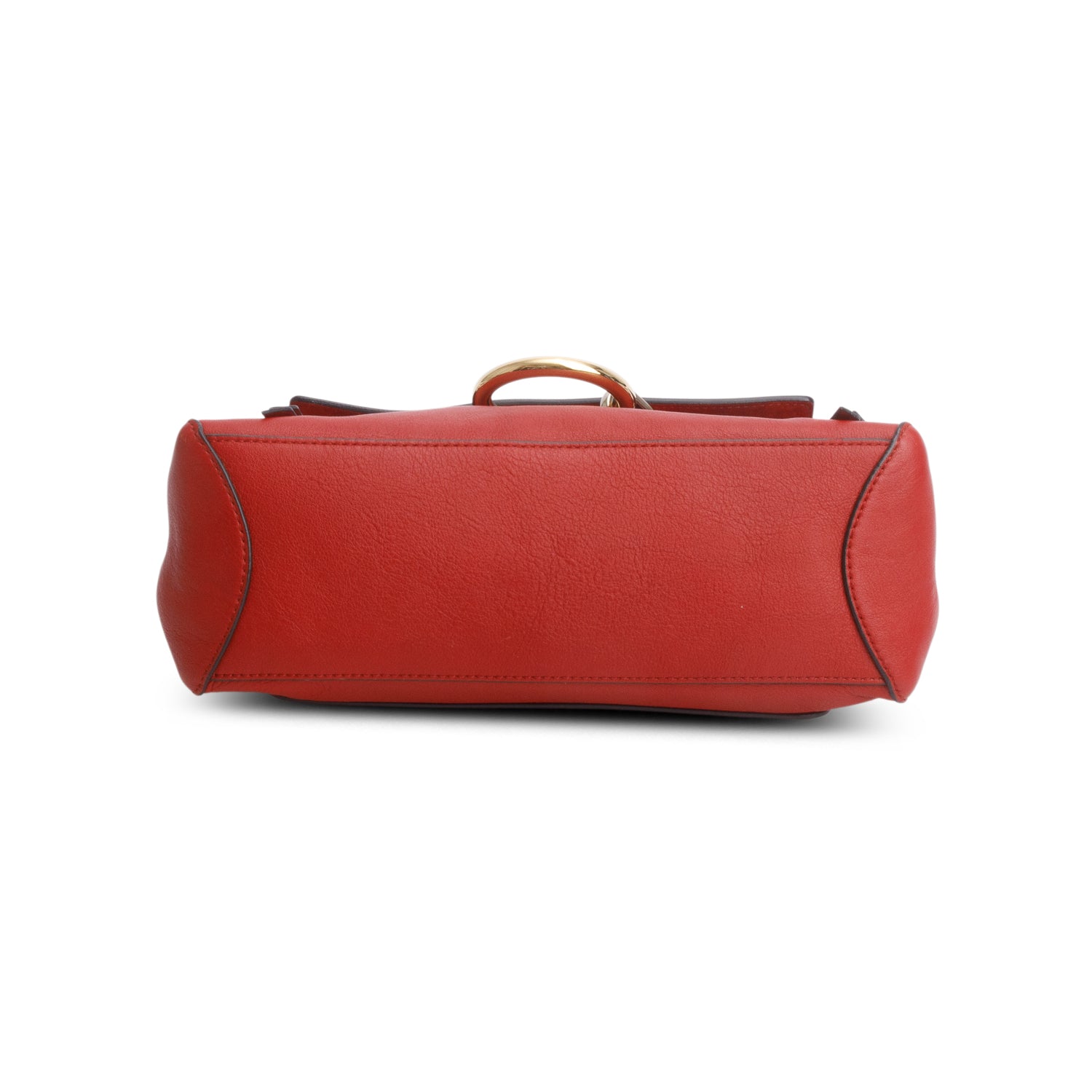 Chloe Red Calfskin Small Faye Day Shoulder Bag w/ Authenticity Card & Strap