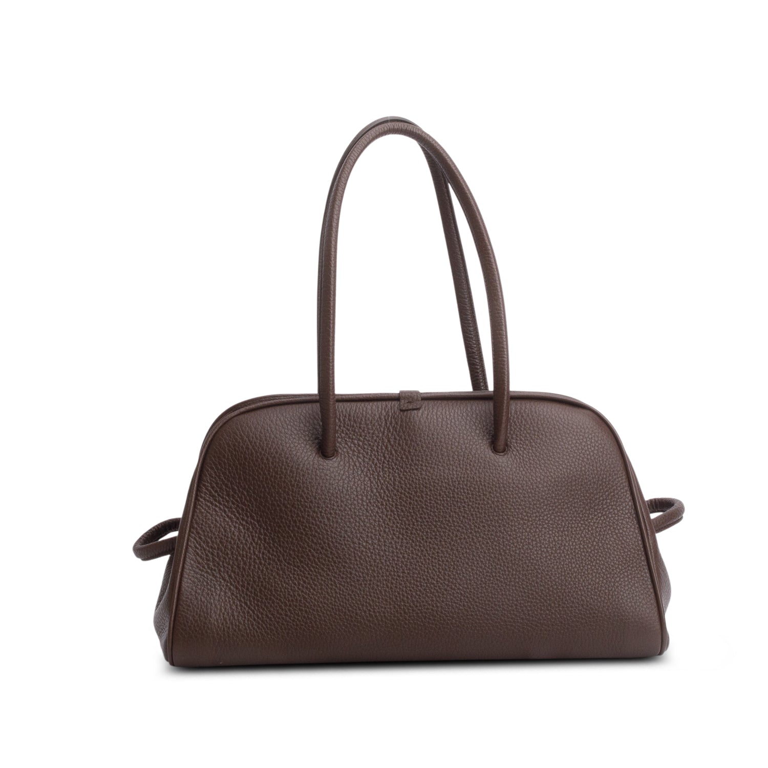 Jacquemus Brown Grained Calfskin Le Turismo Bowler Bag