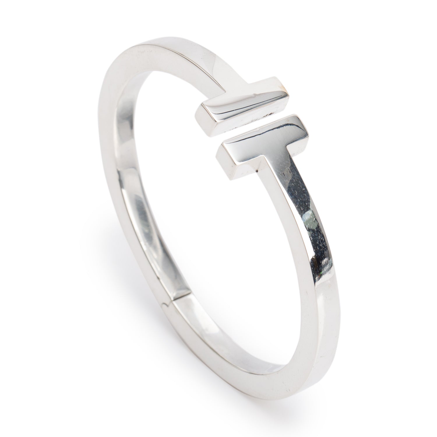 Tiffany & Co. Sterling Silver T Square Bracelet w/ Box