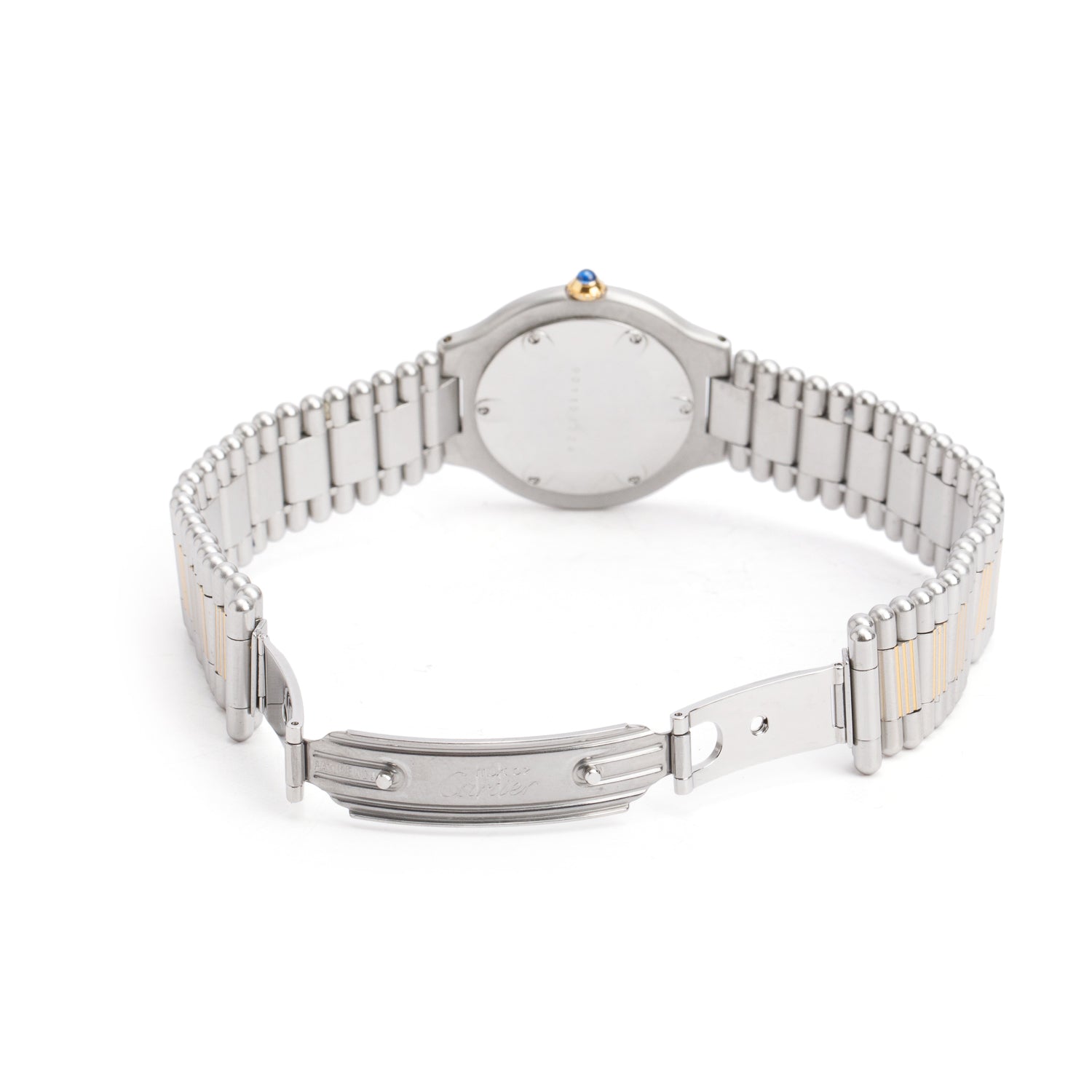 Cartier Stainless Steel & 18k Yellow Gold Plated Must de Cartier 21 31 MM Watch 9011 w/ Box & Papers