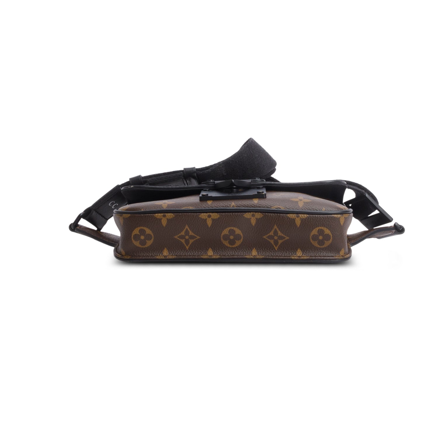 Louis Vuitton Monogram Macassar S Lock Waist Bag