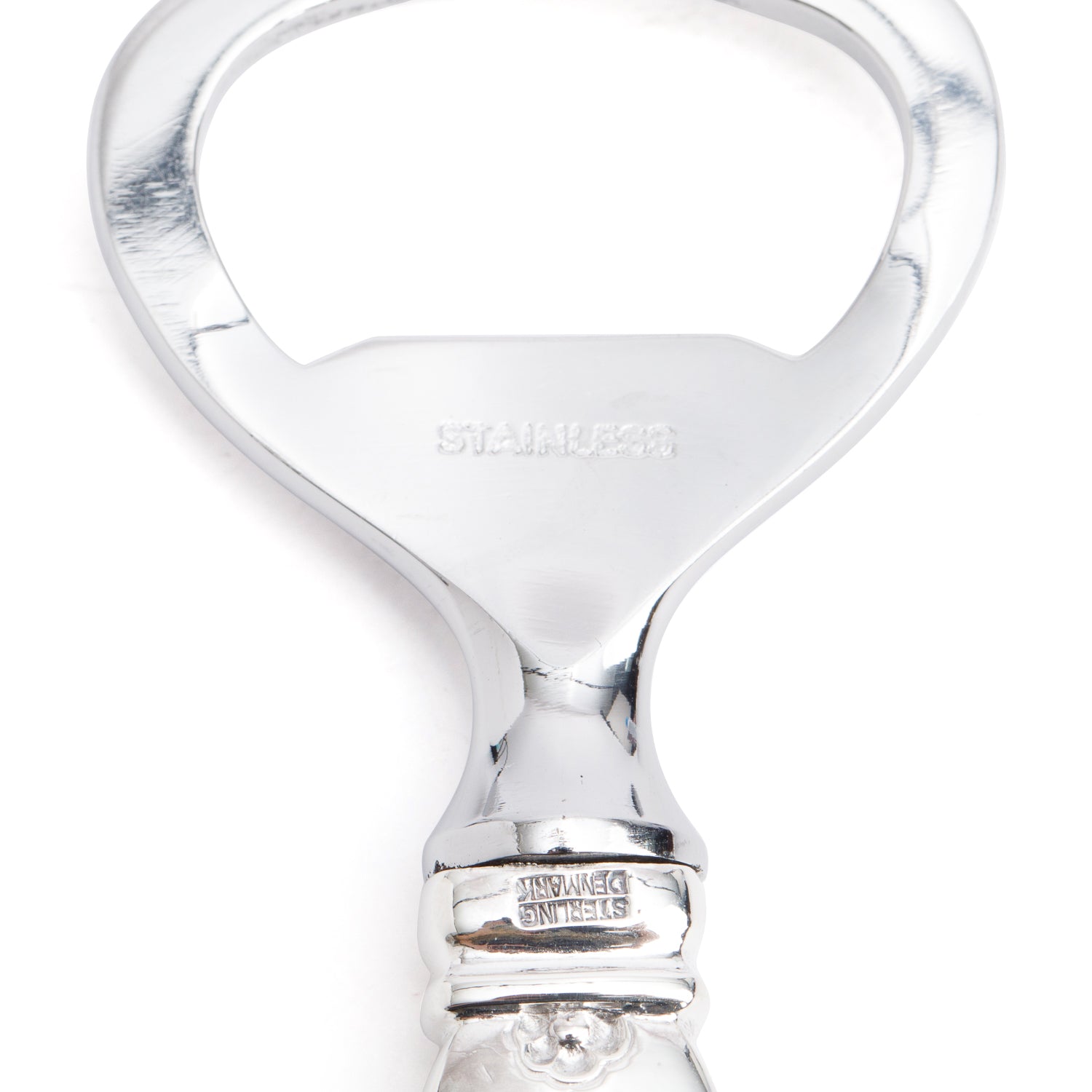 Georg Jensen Sterling Silver & Stainless Steel Cactus Bottle Opener