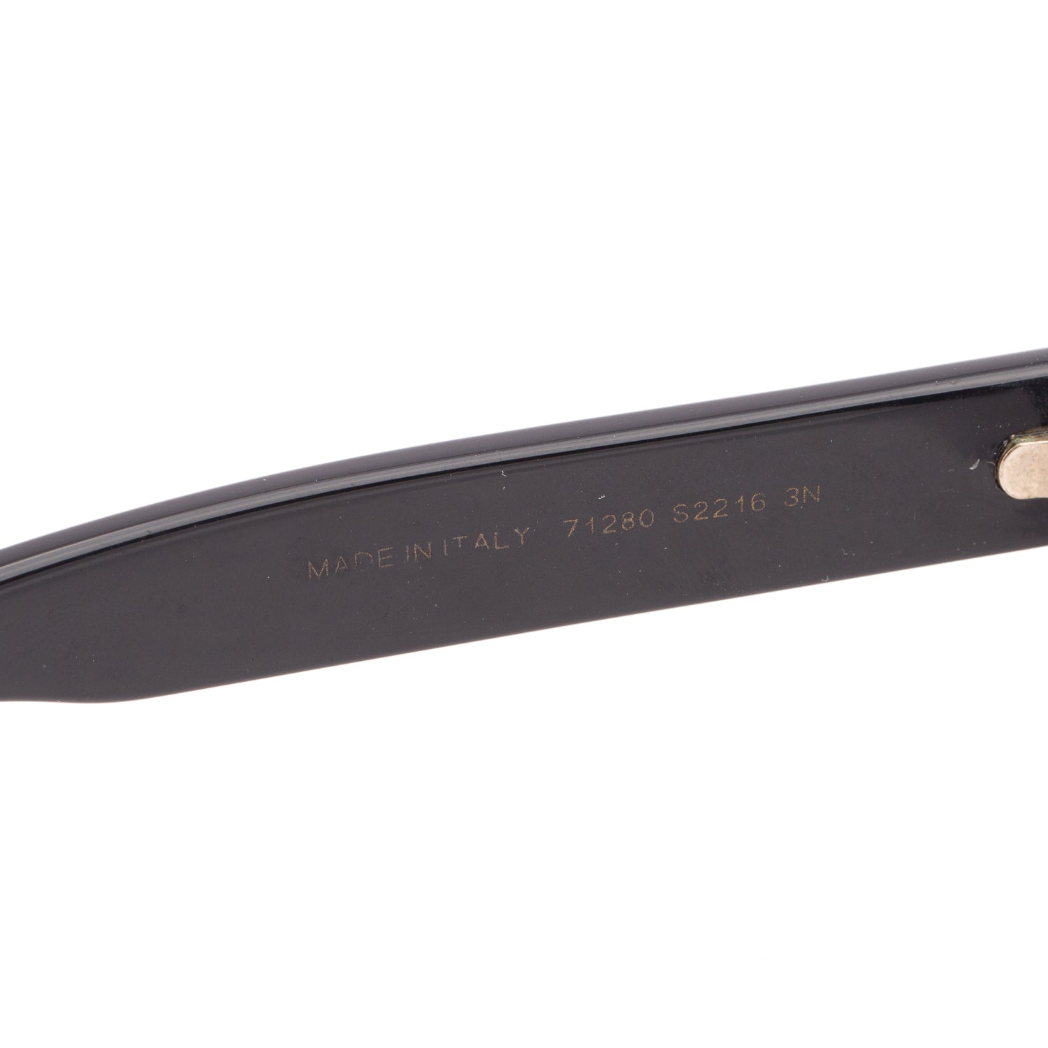Chanel 71280 Black Acetate Logo Rectangle Sunglasses w/ Case