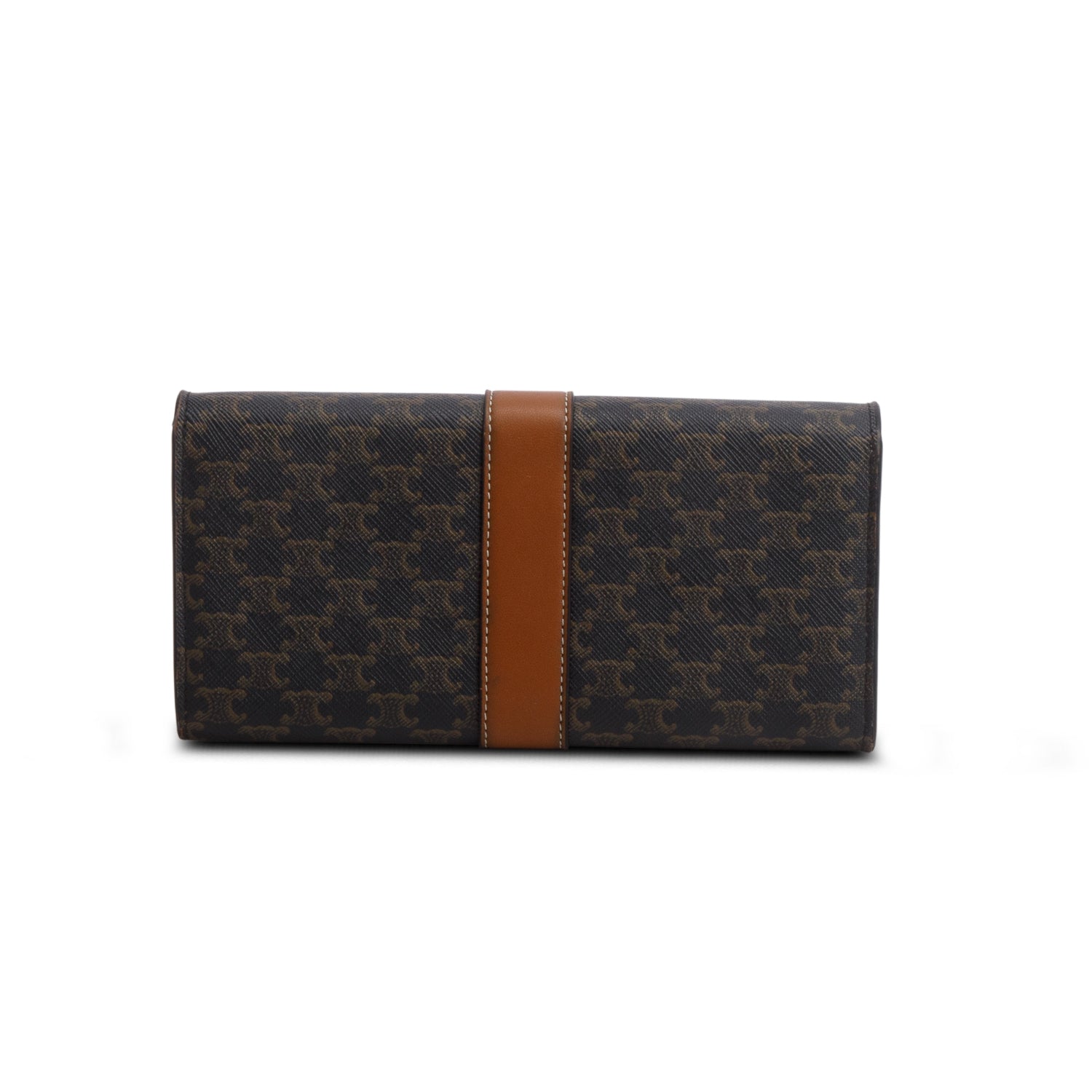 Celine 2021 Brown Triomphe Continental Wallet w/ Box