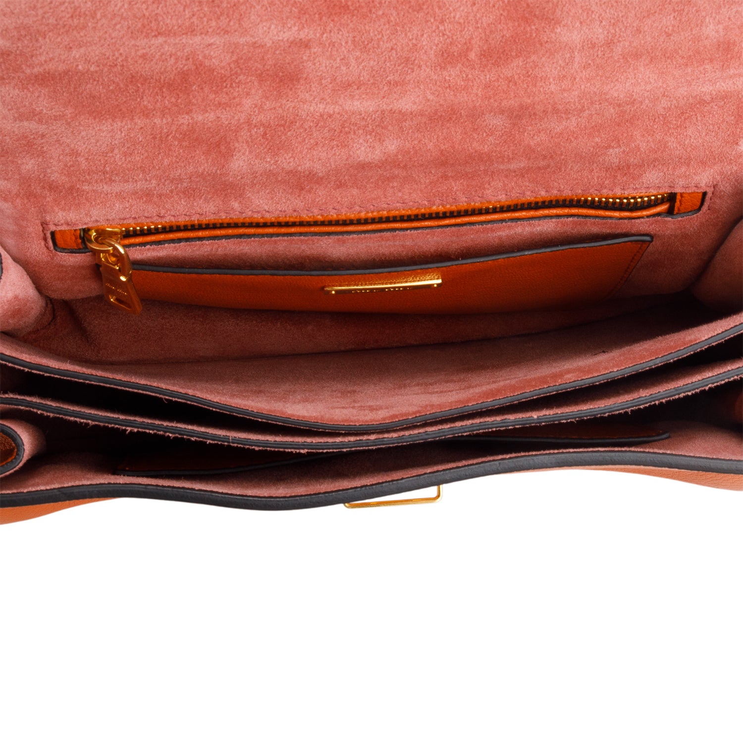 Miu Miu Pink Orange Goatskin Bandoliera Madras Top Handle Bag w/ Authenticity Card
