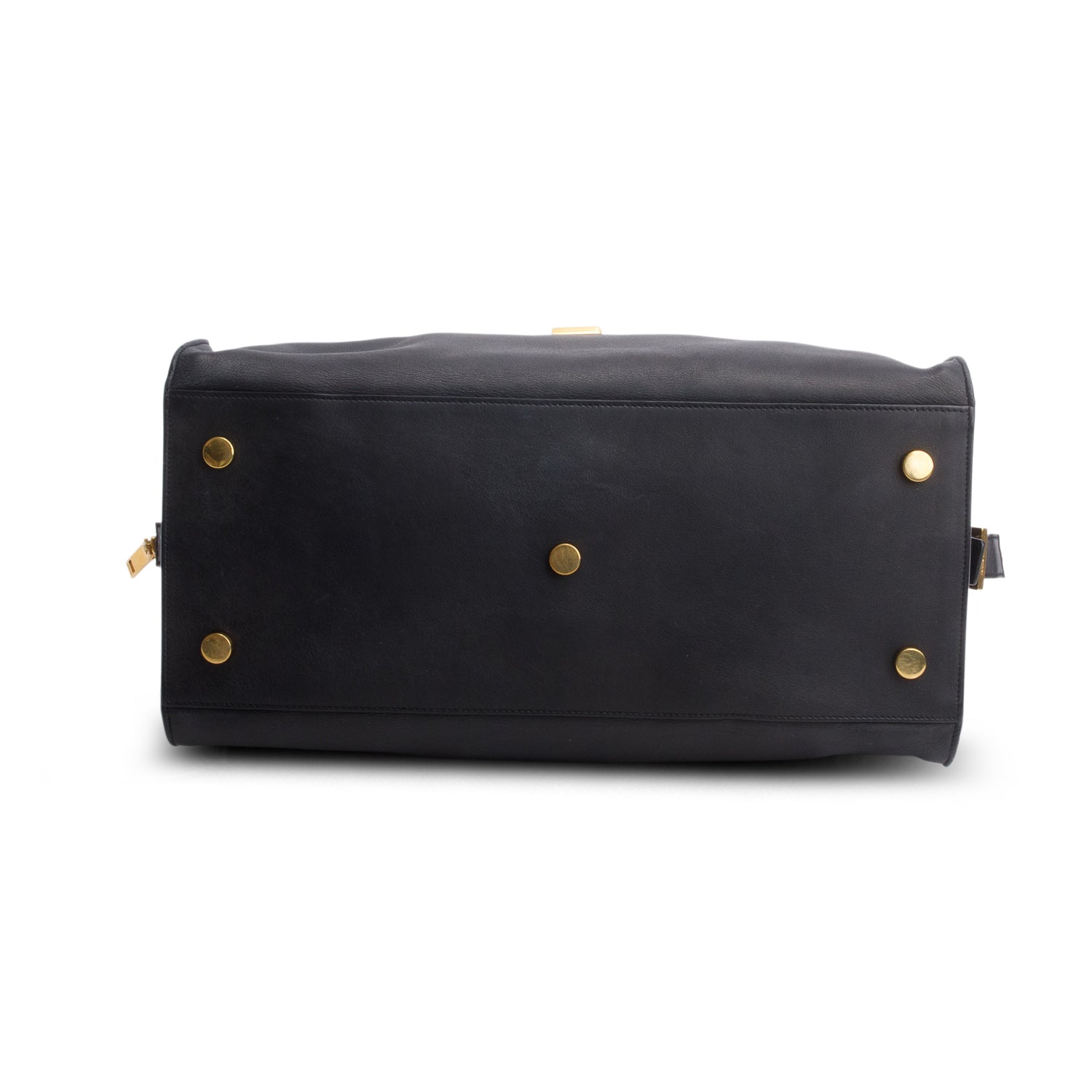 Saint Laurent Black Calfskin Medium Cabas Tote