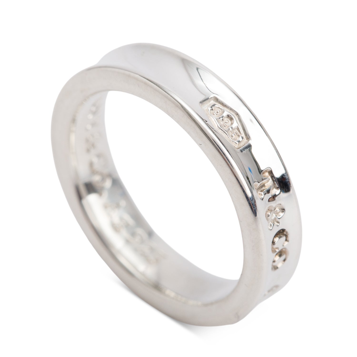Tiffany & Co. Sterling Silver 1837 Narrow Ring, Size 4