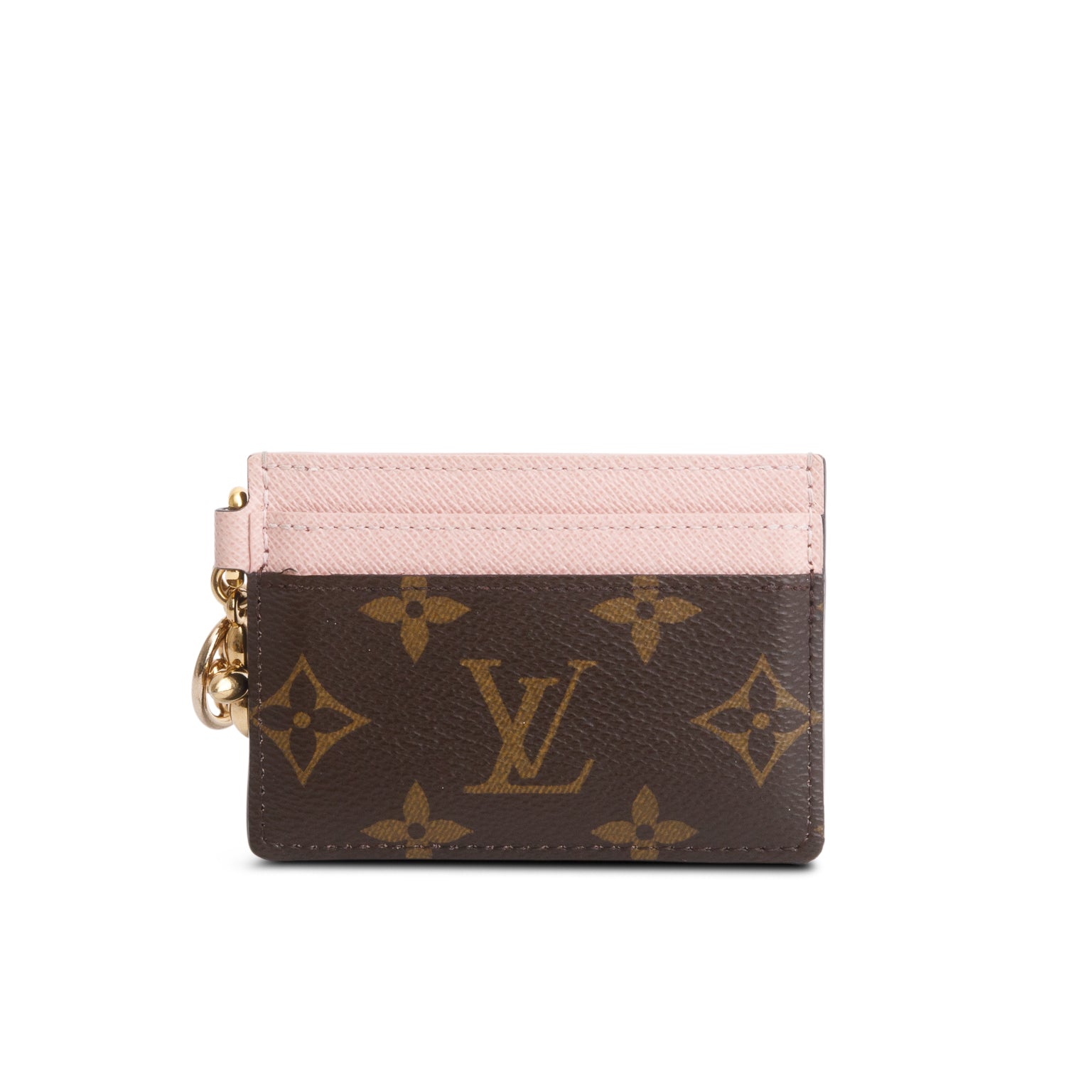 Louis Vuitton Rose Ballerine Monogram LV Charms Card Holder
