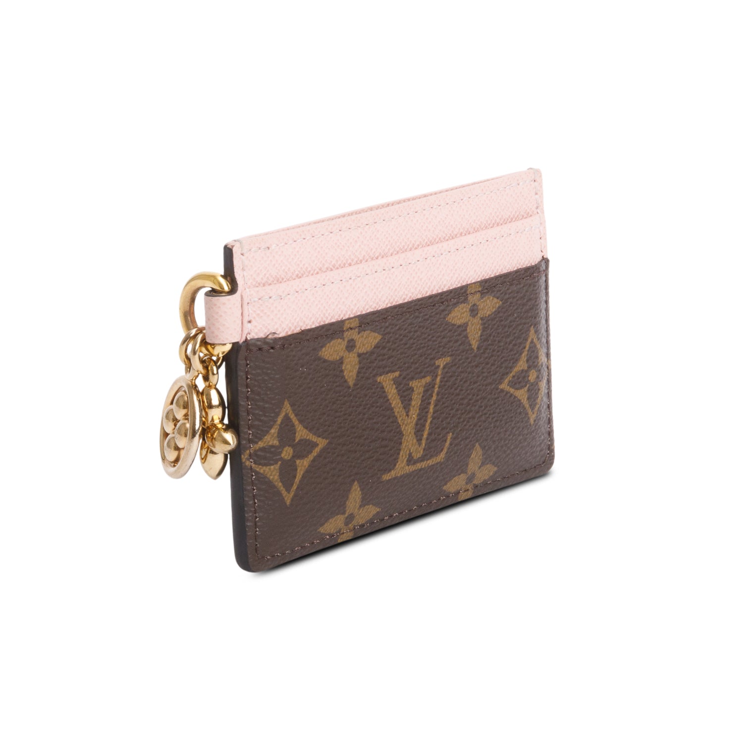 Louis Vuitton Rose Ballerine Monogram LV Charms Card Holder