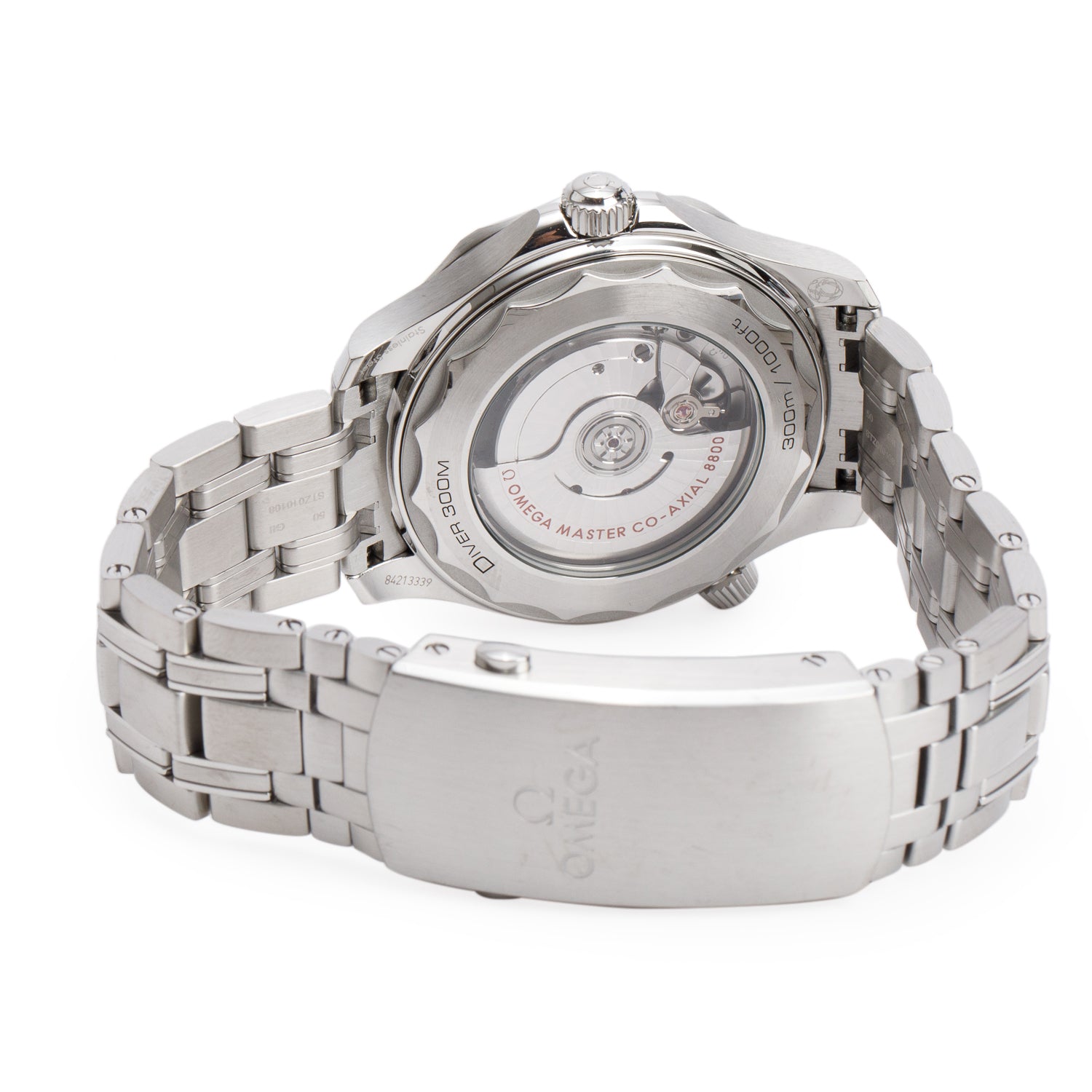 Omega 2024 Stainless Steel Seamaster Diver 300M 42 MM Co-Axial Master Chronometer Automatic Watch White Dial w/ Box, Papers & Extra Straps