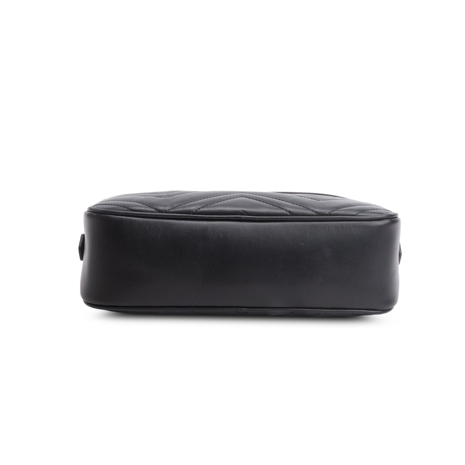 Gucci Black GG Marmont Matelasse Monochrome Small Camera Bag