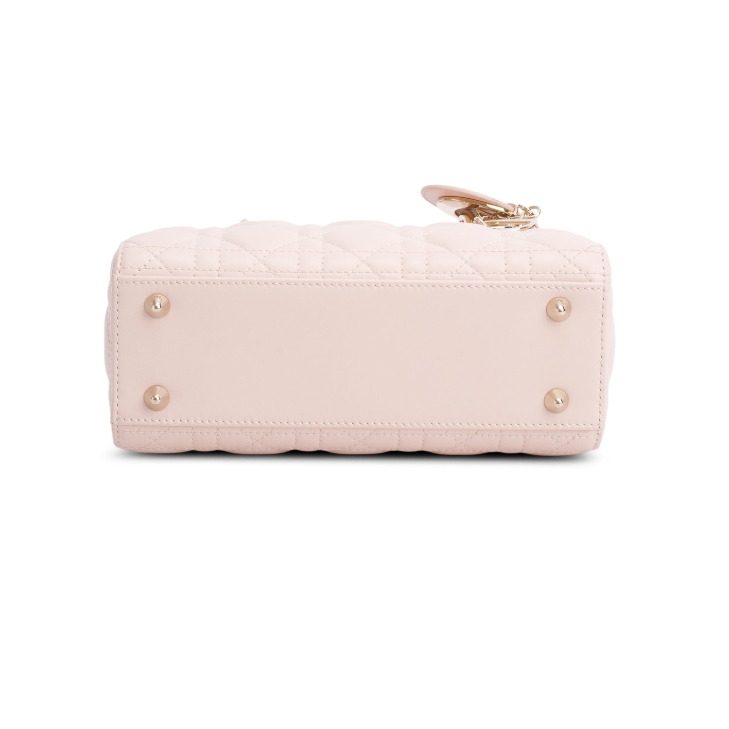 Christian Dior 2025 Pink Lambskin Cannage Small My ABC Lady Dior w/ Box, Authenticity Card & Strap