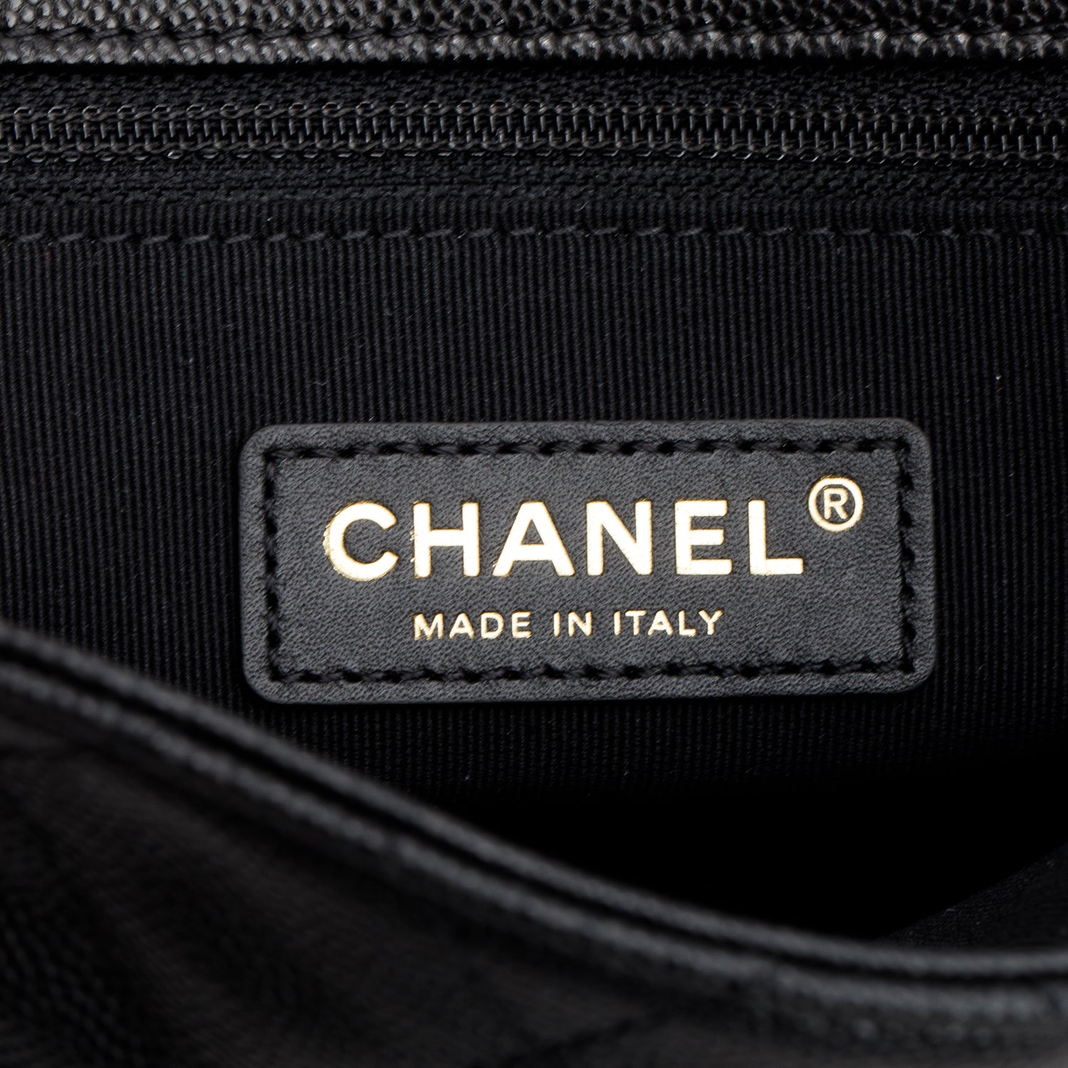 Chanel 2022 Black Caviar Quilted Leather Small CC You Flap Bag w/ Box & Receipt