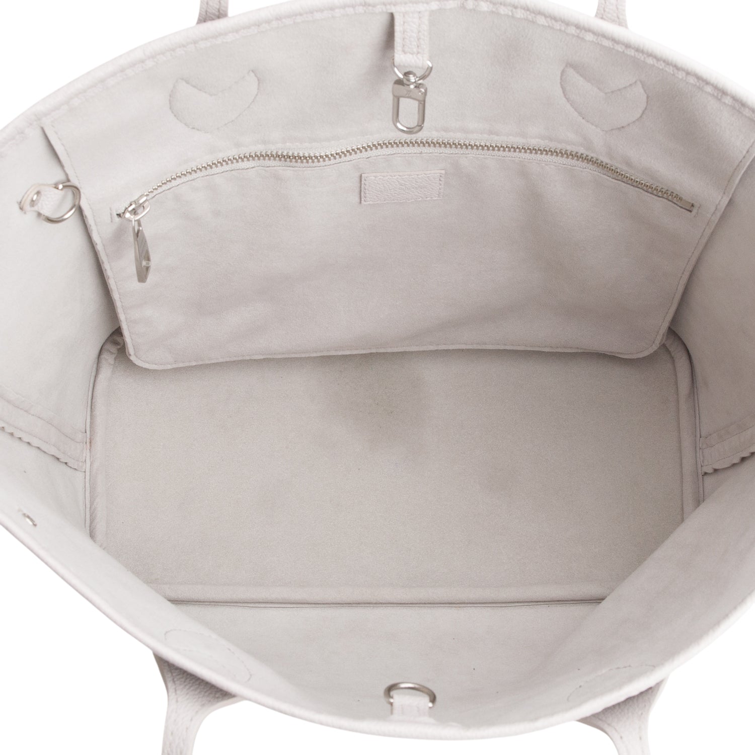 Louis Vuitton Grey Empreinte Monogram Giant Neverfull MM