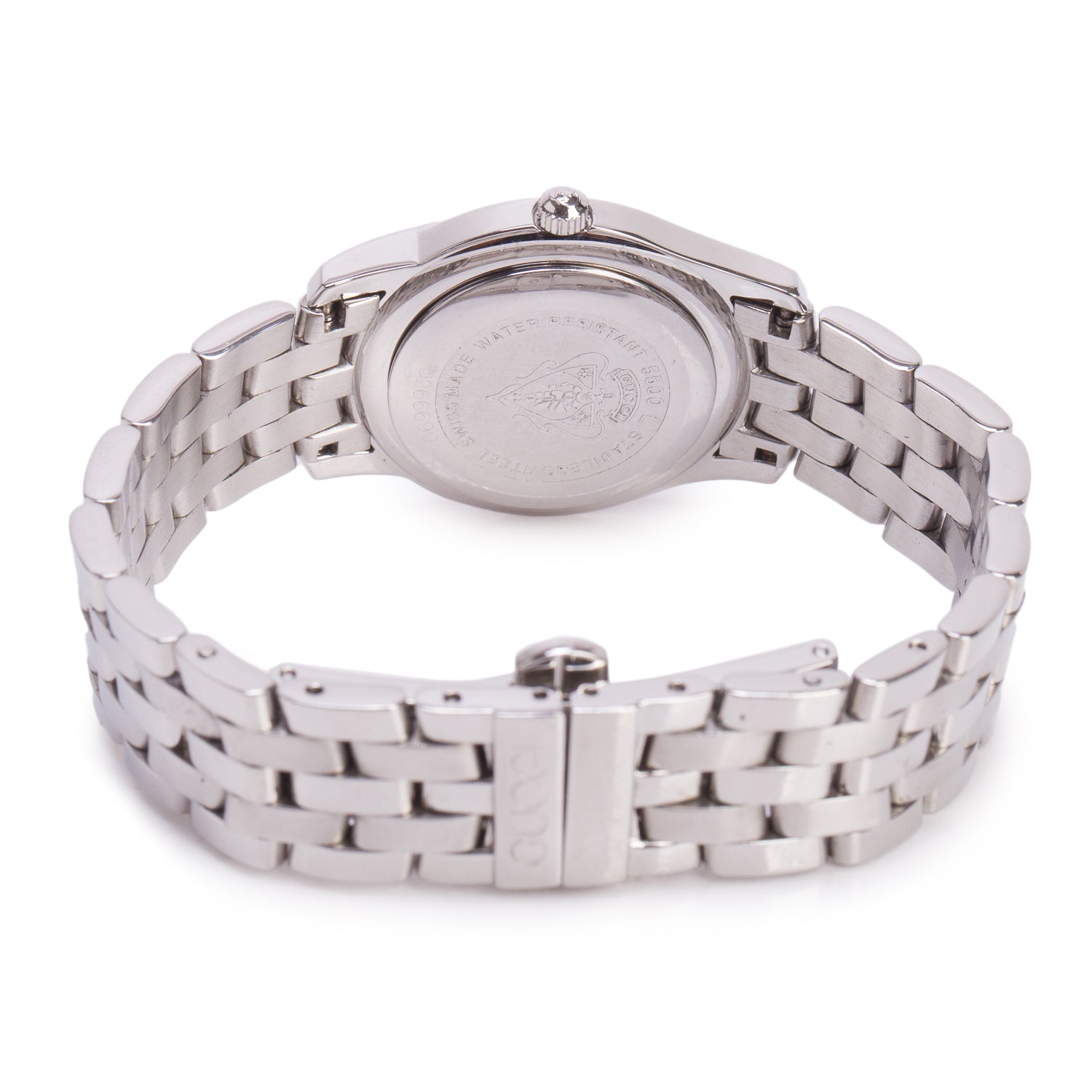 Gucci Stainless Steel 5500 Series 27 MM Watch Silver Dial