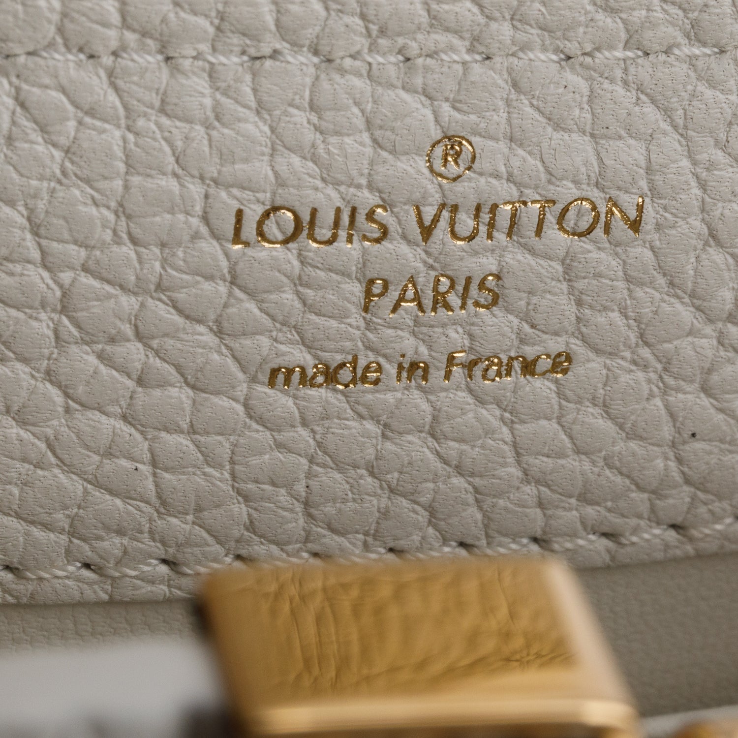 Louis Vuitton White Python Capucines Mini w/ Box & Strap