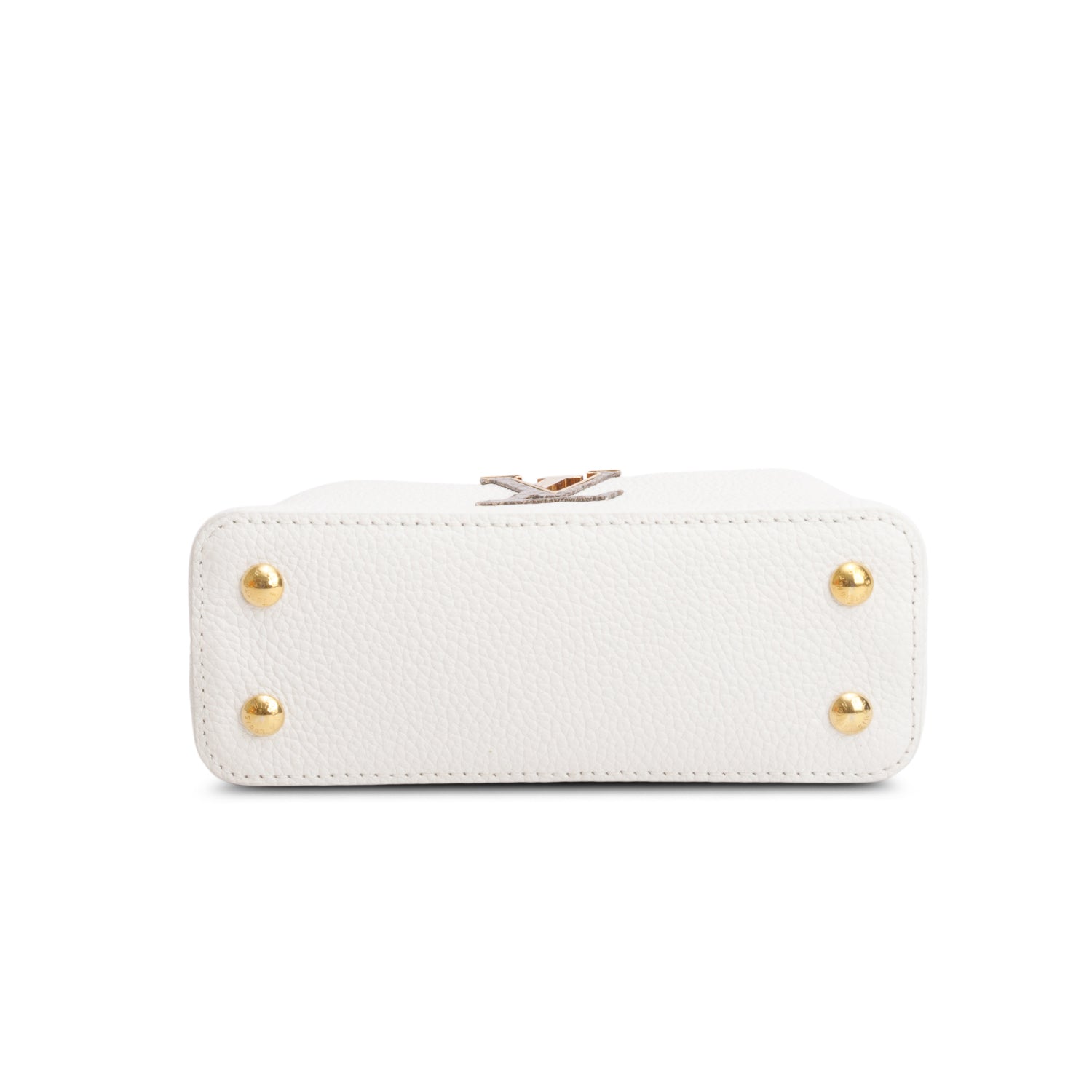 Louis Vuitton White Python Capucines Mini w/ Box & Strap