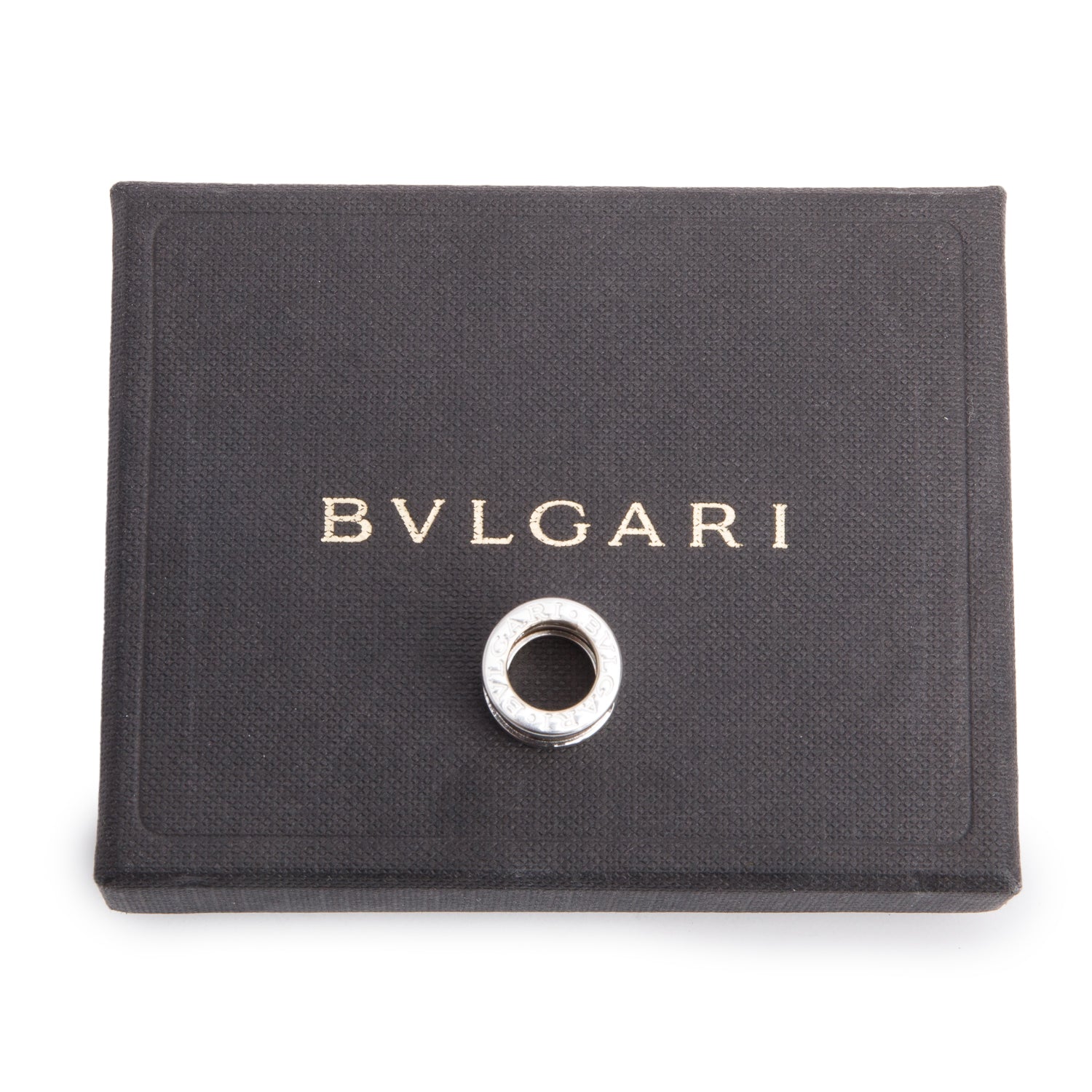 BVLGARI 18k White Gold B.Zero1 Charm Pendant w/ Box