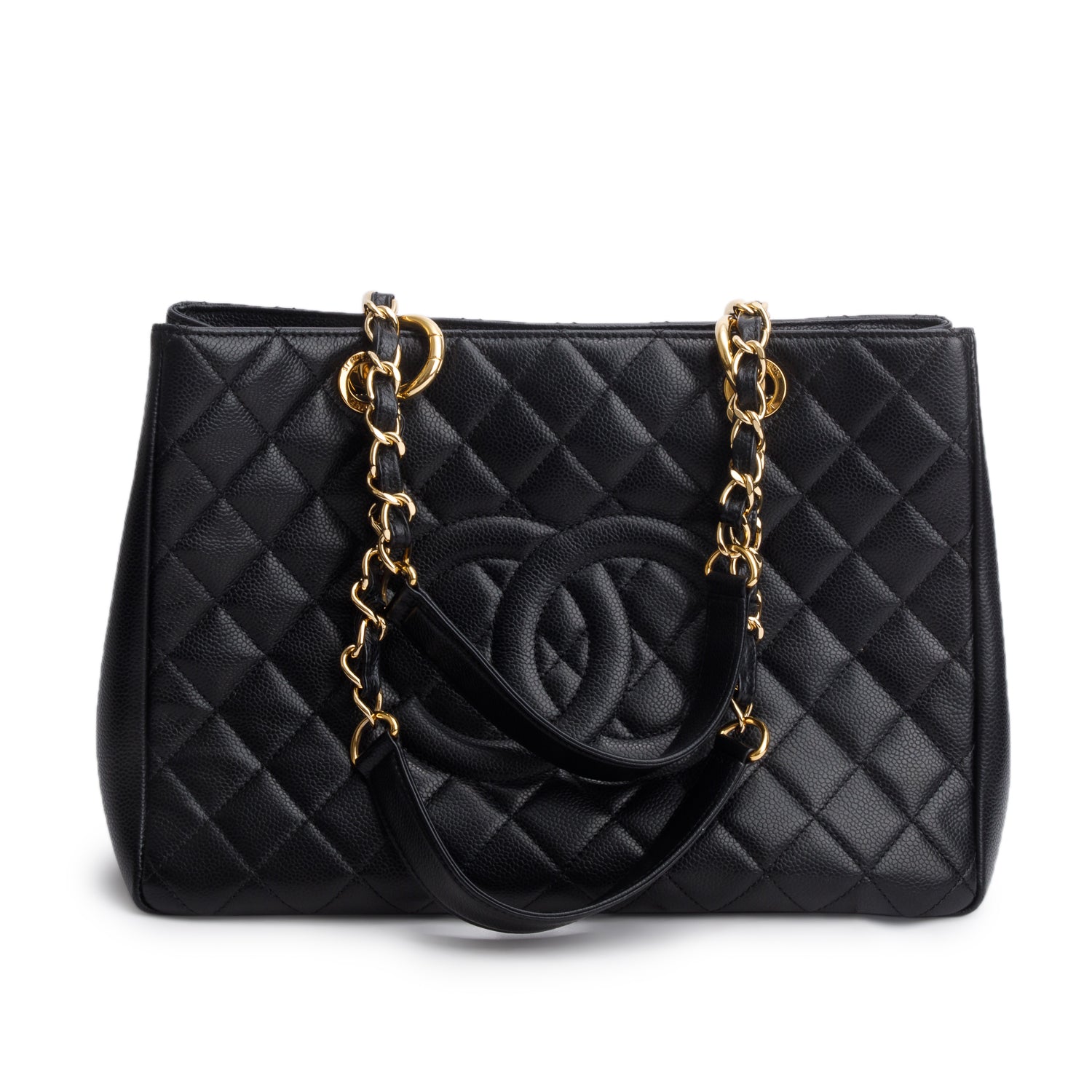 Chanel Black Caviar Leather Grand Shopping Tote (GST)