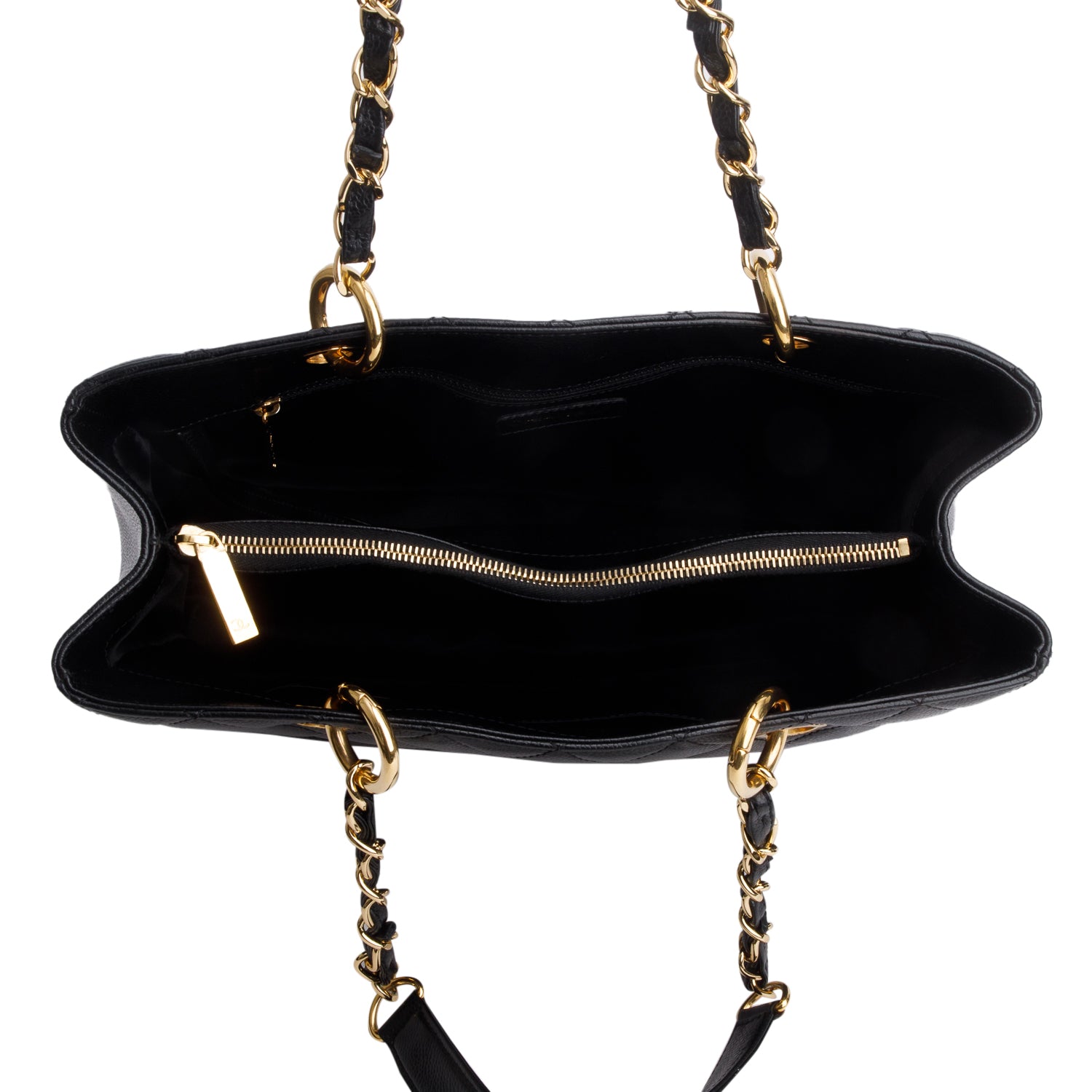 Chanel Black Caviar Leather Grand Shopping Tote (GST)
