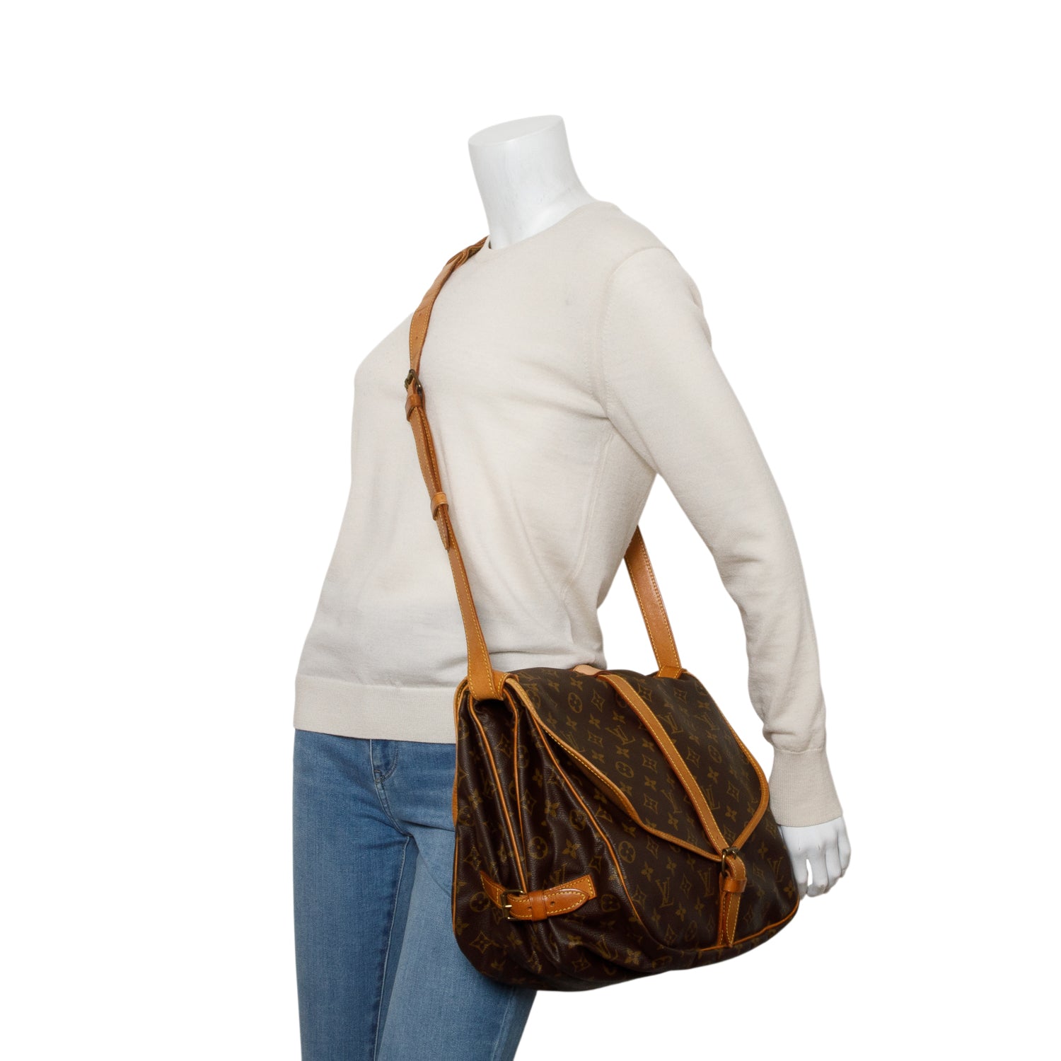 Louis Vuitton Vintage Monogram Saumur 30