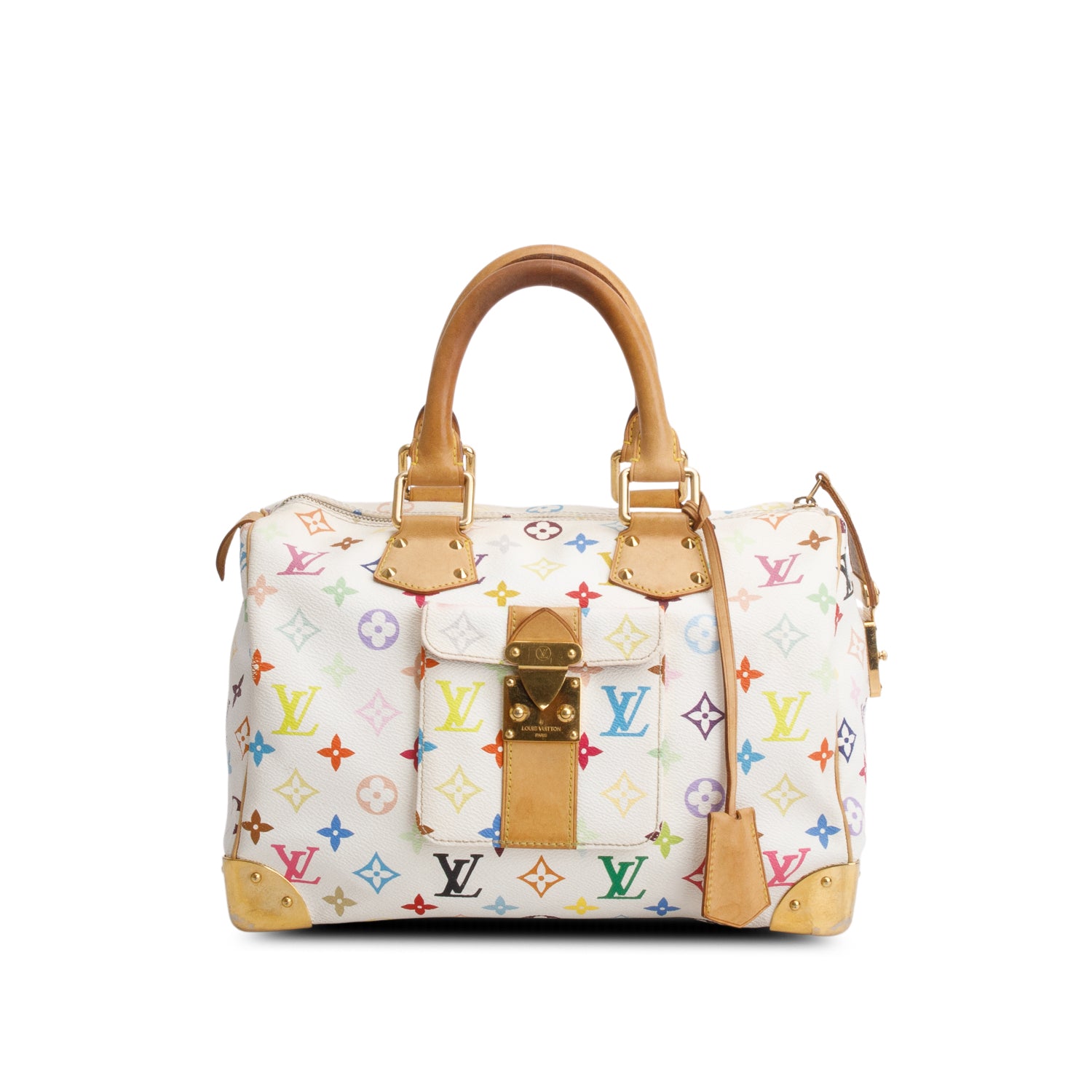 Louis Vuitton White Monogram Multicolore Speedy 30