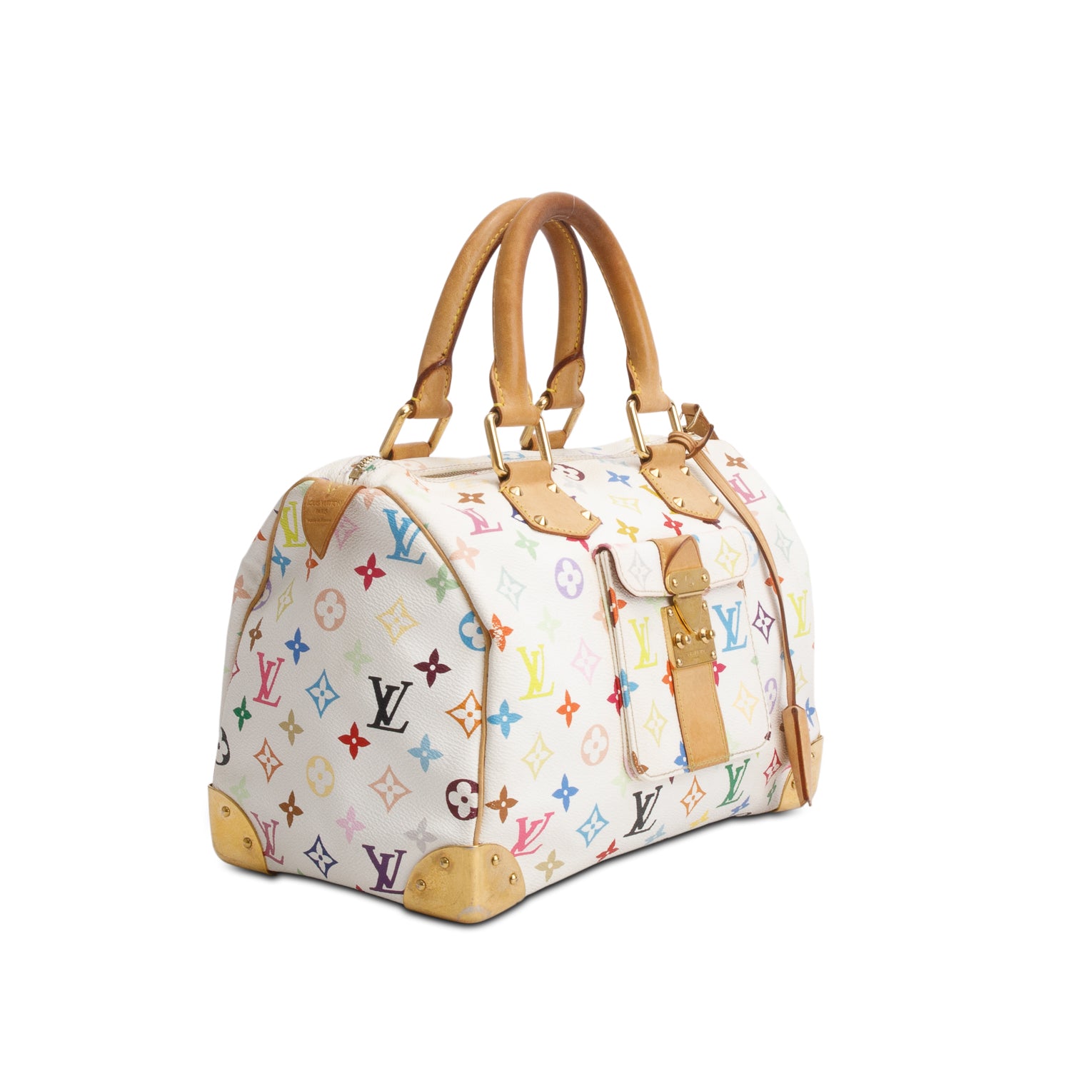Louis Vuitton White Monogram Multicolore Speedy 30