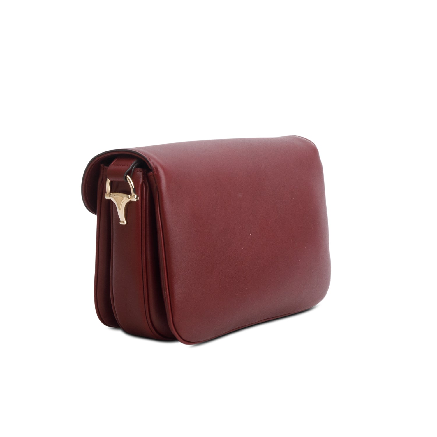 Gucci Red Soft Calfskin Horsebit 1955 Medium Shoulder Bag